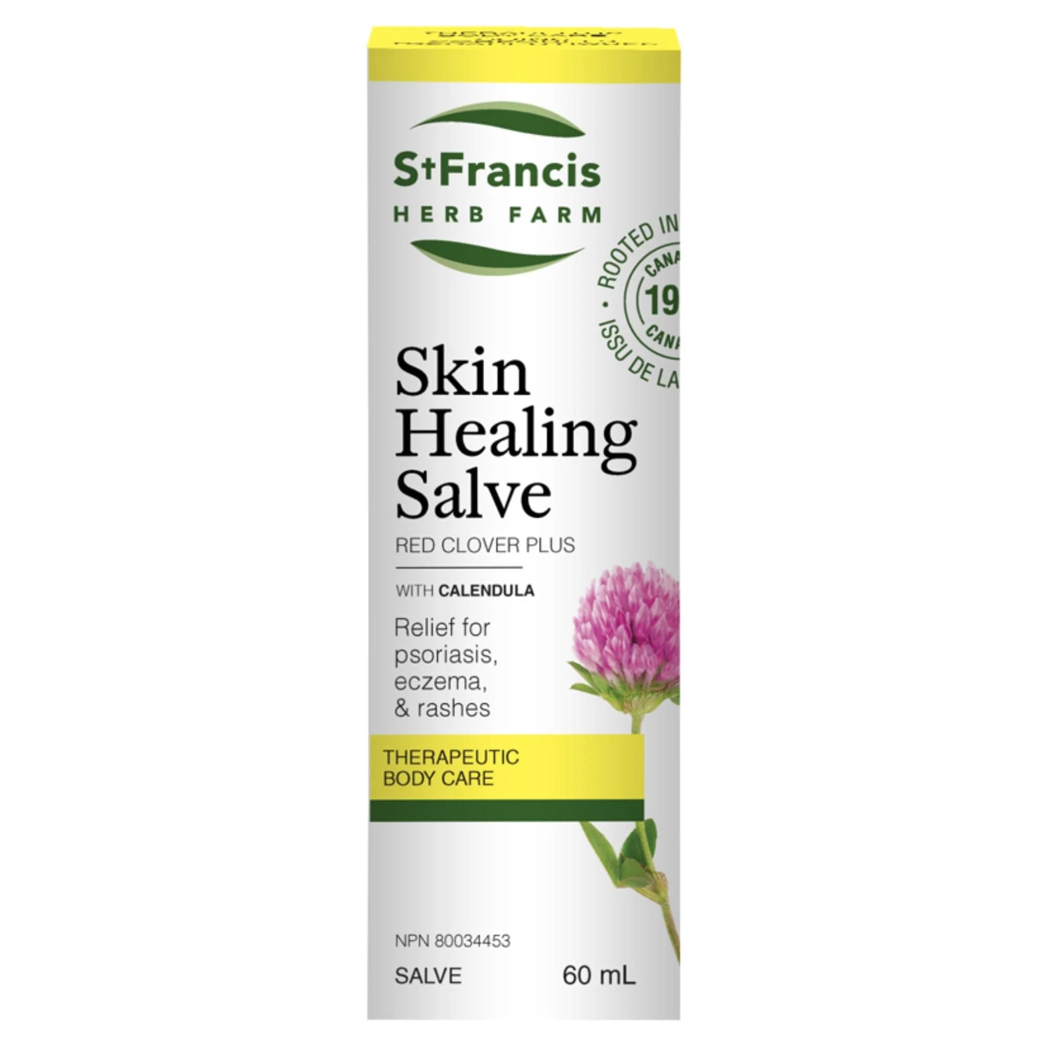 St. Francis Skin Healing Salve, Formerly Red Clover Plus Salve, 60ml