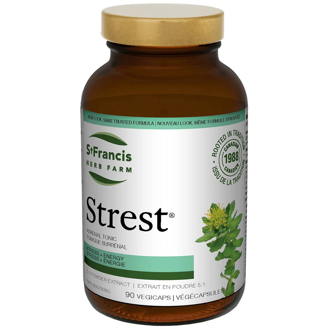 St. Francis Strest, 5:1 High Potency Extract, 90 Capsules