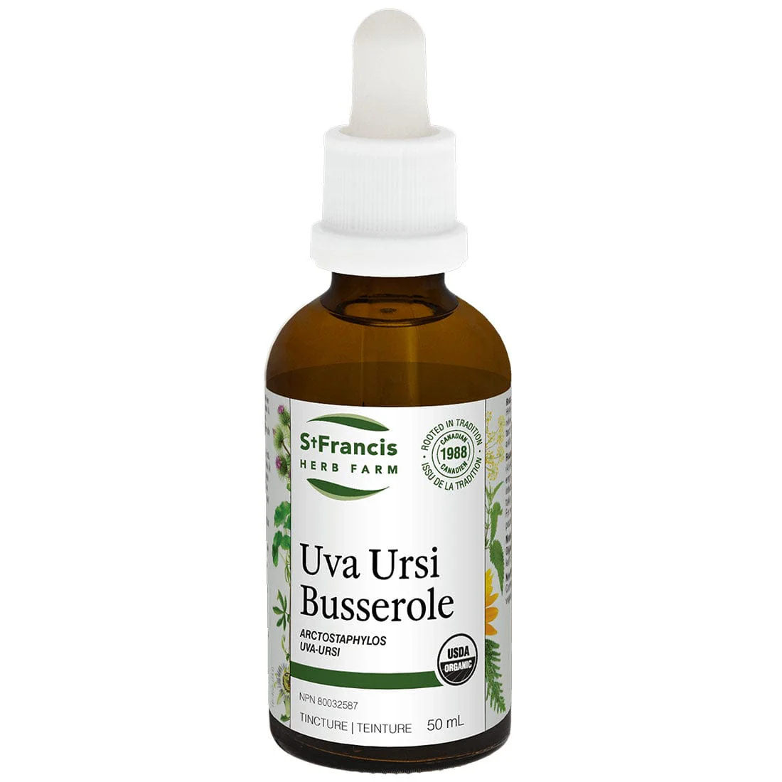 St. Francis Uva Ursi Liquid Tincture, For Acute and Chronic Recurring Urinary Tract Infections