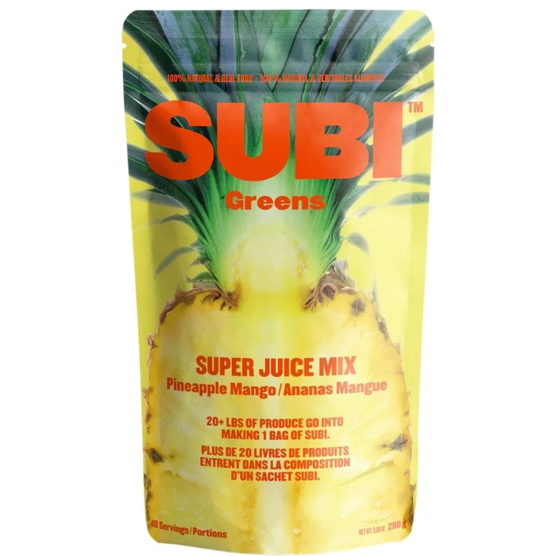 SUBI Greens Super Juice Mix, One Scoop Superfood, 100% of Your Daily Vegetable Needs, 40 Servings - Image 3