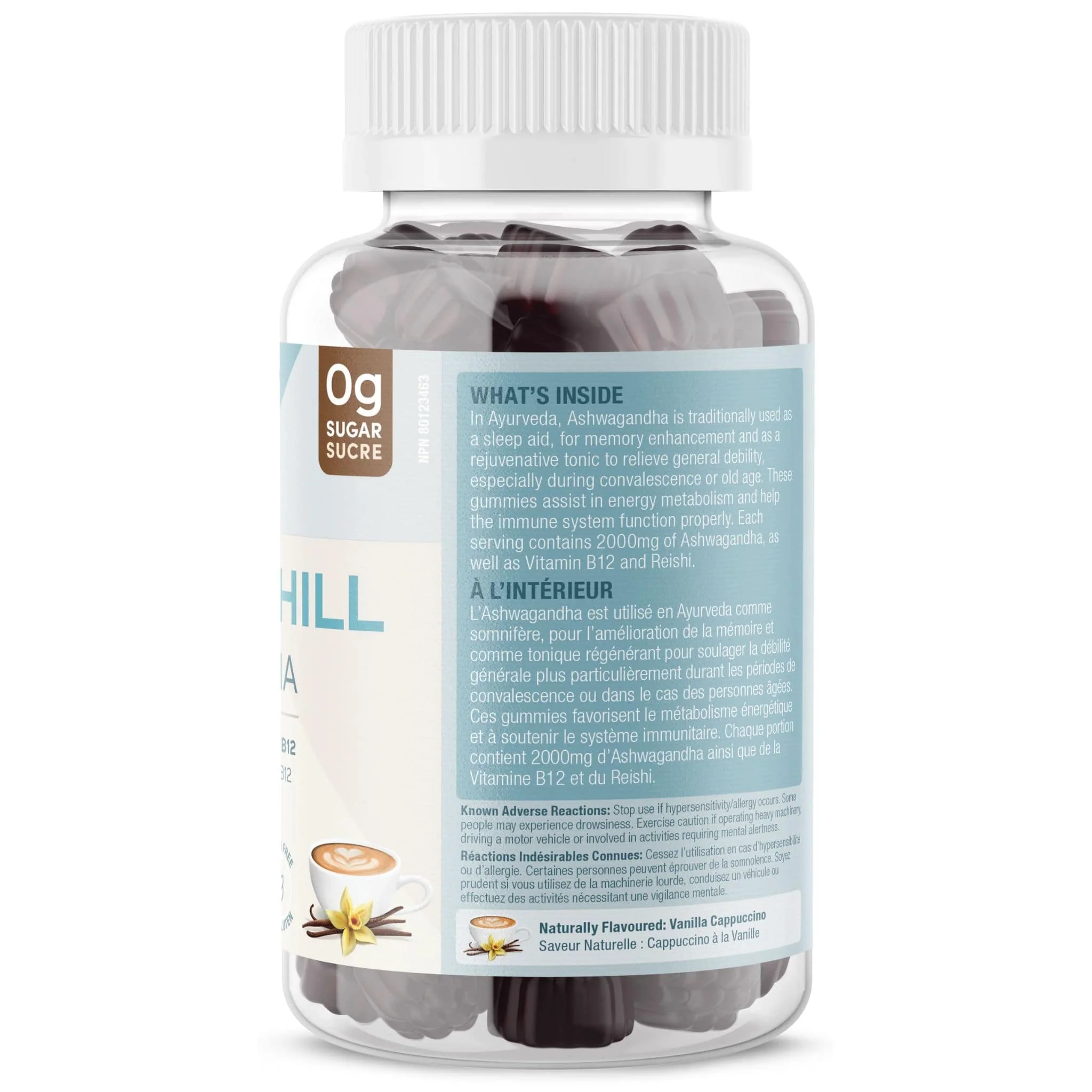 SUKU Vitamins Ashwachill, Ashwagandha Gummies with Reishi and B12, 60 Gummies - Image 3