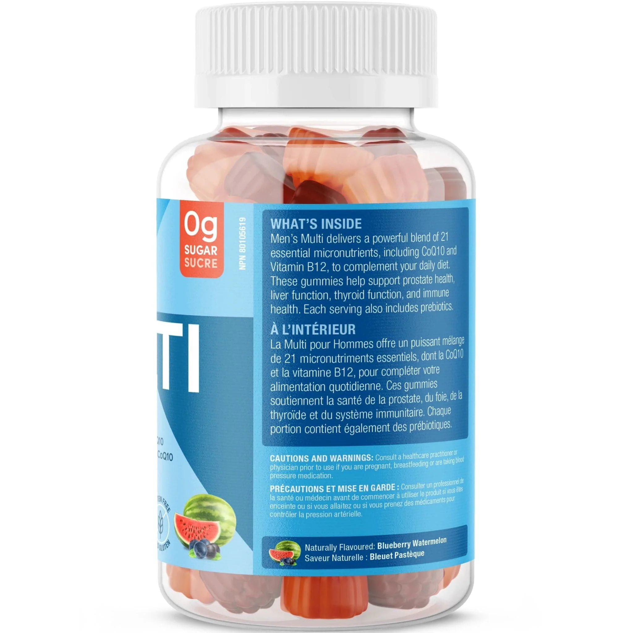 SUKU Vitamins Complete Men's Multi, 21 Essential Nutrients including CoQ10 and B12, Supports Energy, Immune and Prostate Health, 60 Gummies - Image 2
