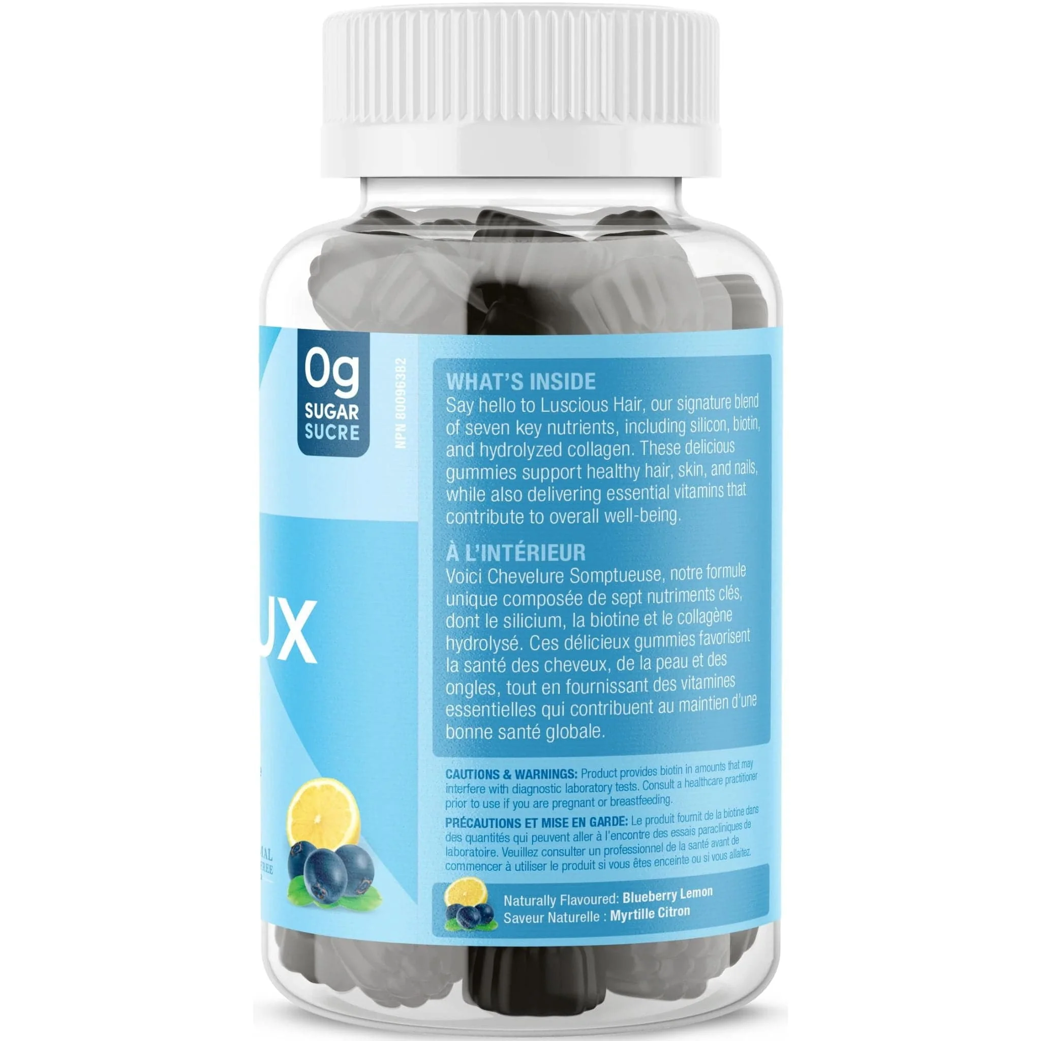 Suku Vitamins Luscious Hair (Silicon, Collagen & Biotin for Hair, Skin & Nails), 60 Gummies - Image 4