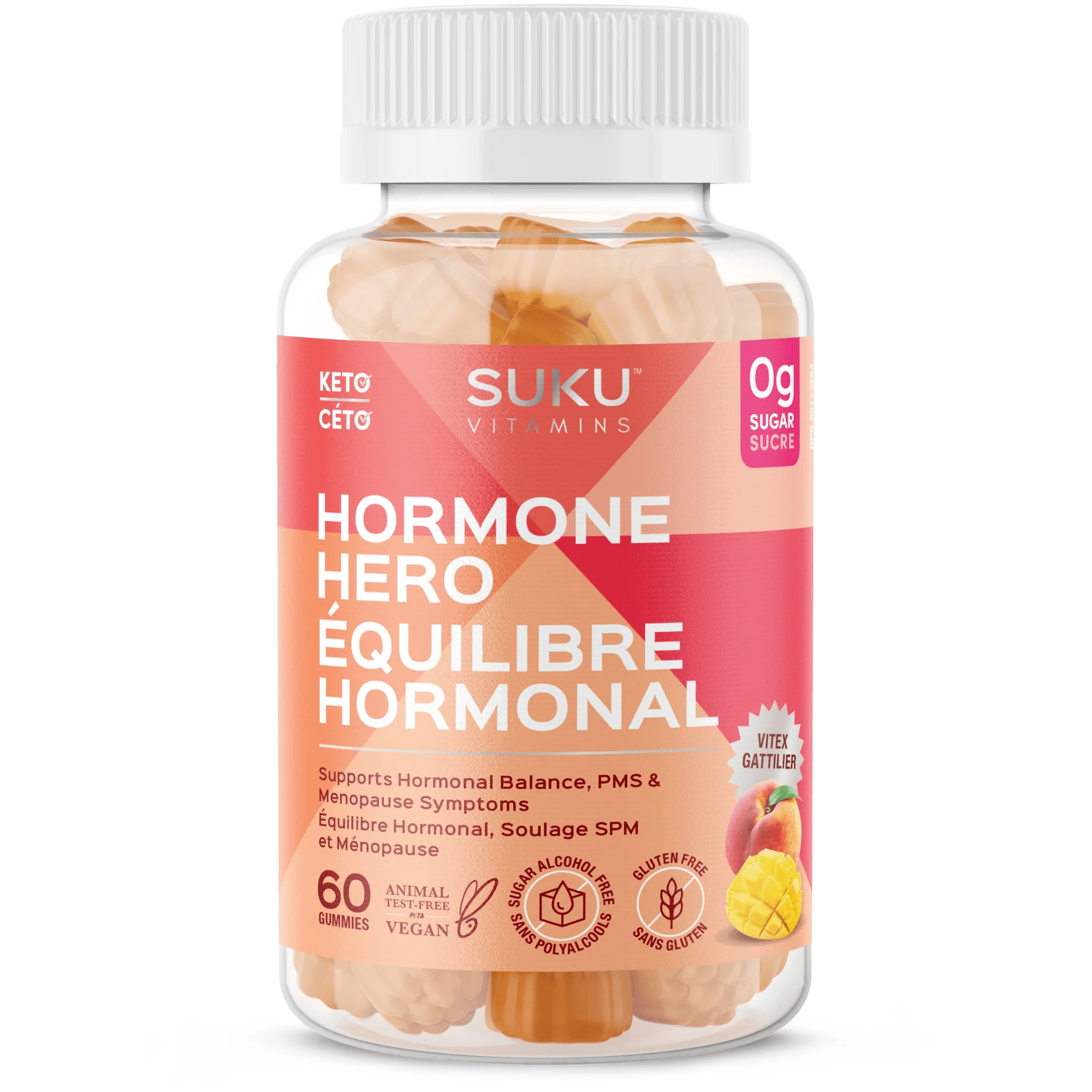 SUKU Vitamins Hormone Hero Gummies, Help Stabilize Menstrual Cycles and Relieve Premenstrual Symptoms, 60 Vegan Gummies - Image 2