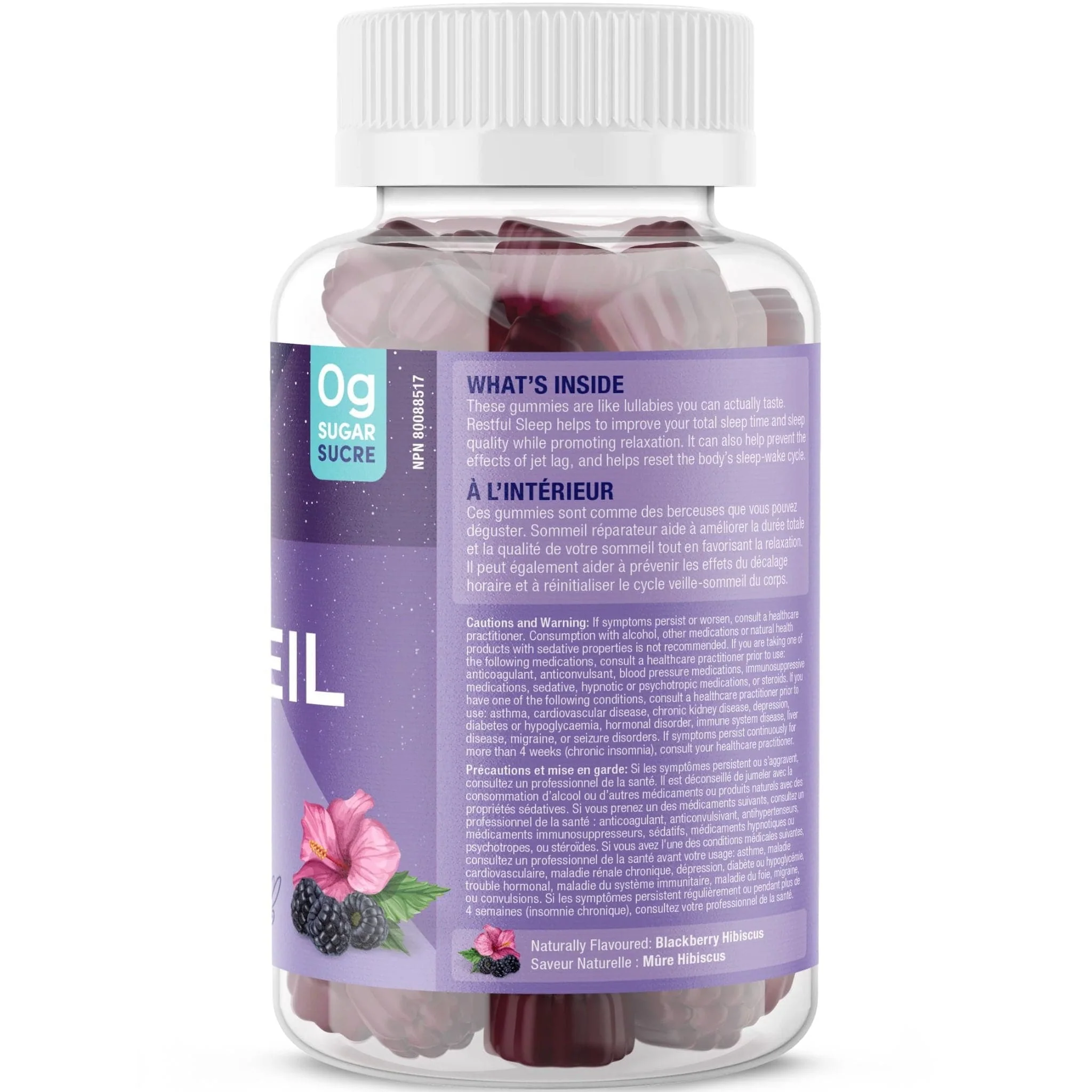 Suku Vitamins Restful Sleep (Melatonin, L-Theanine & GABA), 60 Gummies - Image 3