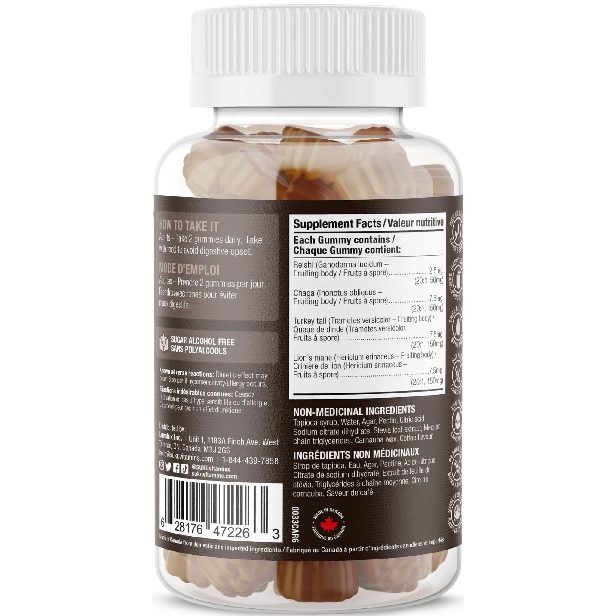 Suku Vitamins Super Mushrooms, 60 Gummies - Image 3