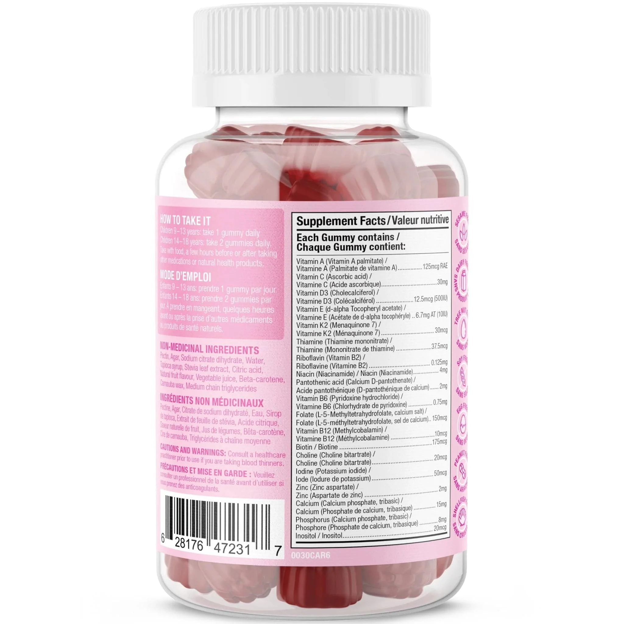 Suku Vitamins Teen Girl Total Multivitamin, 60 Gummies - Image 2