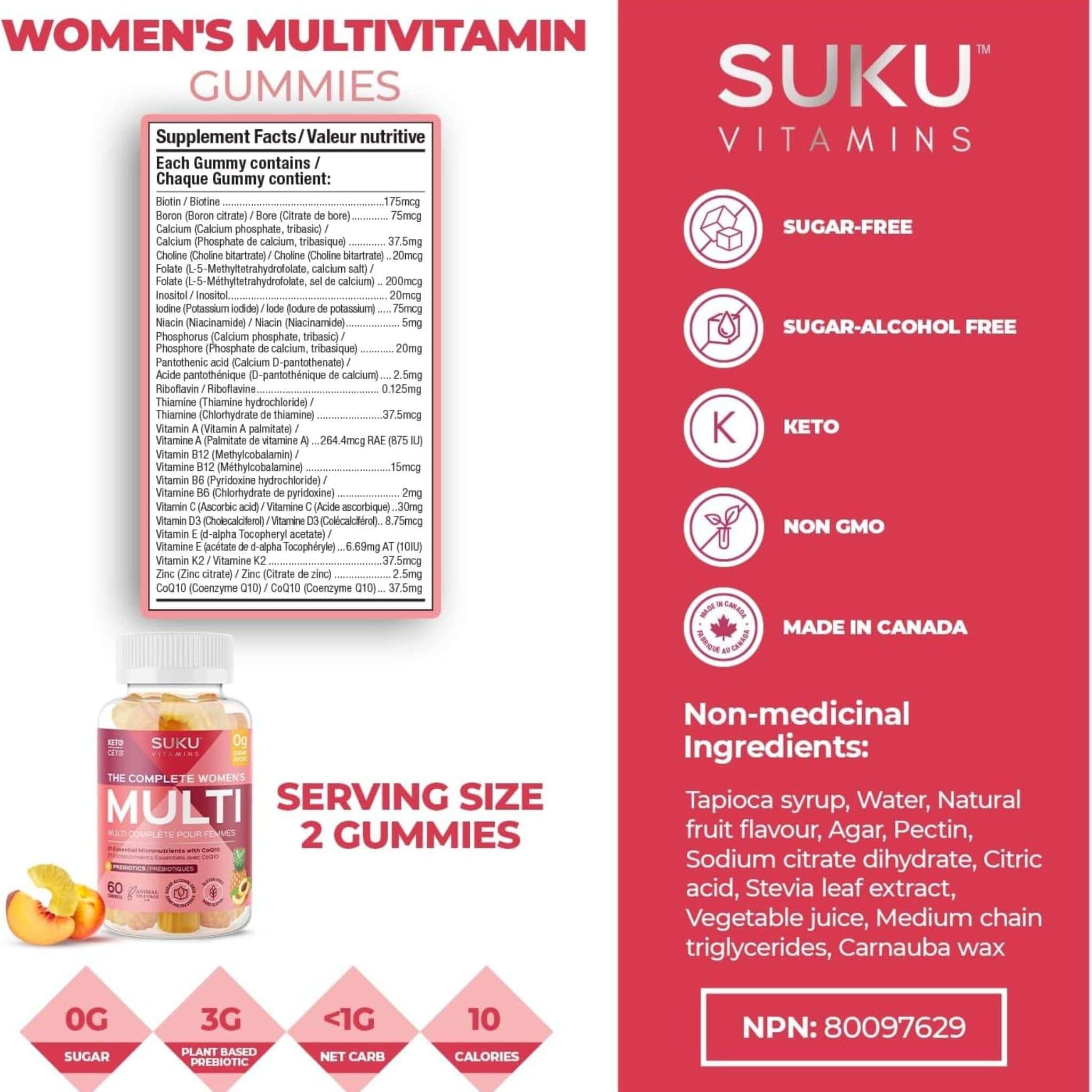 Suku Vitamins The Complete Women's Multivitamin, 60 Gummies (NEW!) - Image 5