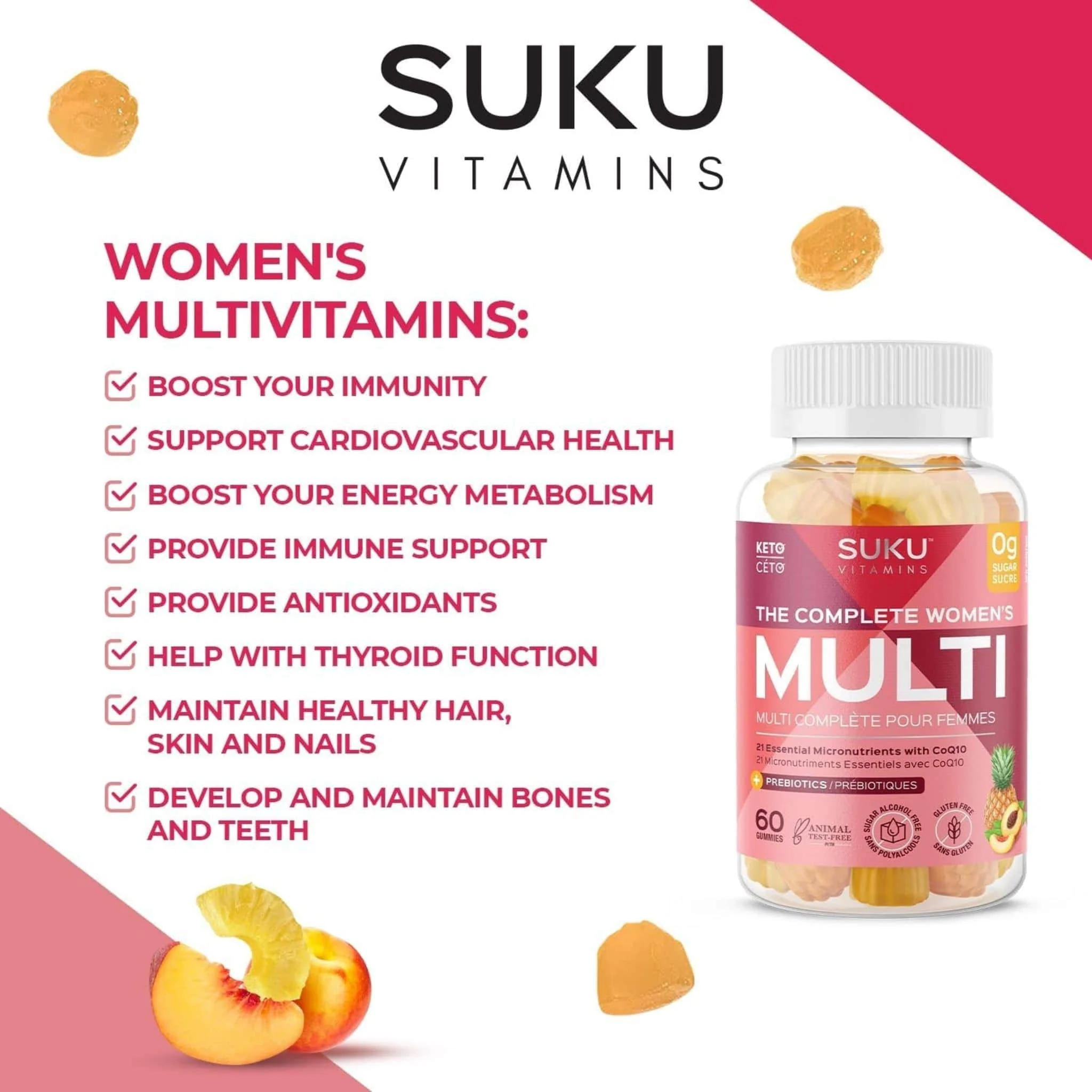 Suku Vitamins The Complete Women's Multivitamin, 60 Gummies (NEW!) - Image 6