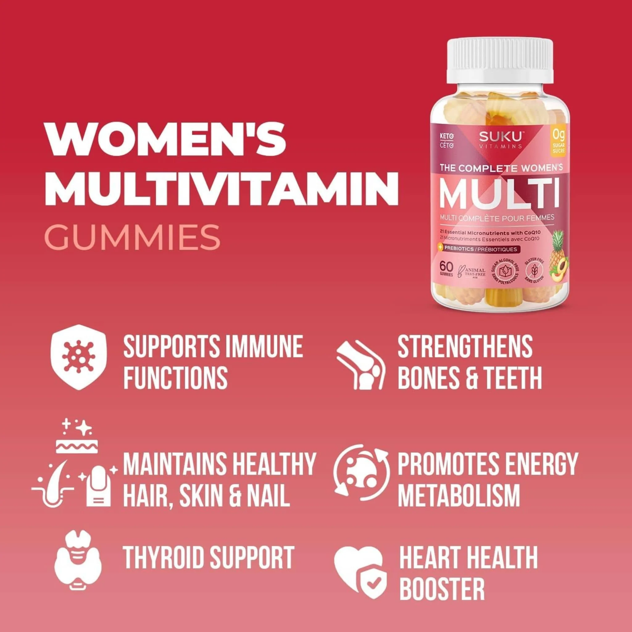 Suku Vitamins The Complete Women's Multivitamin, 60 Gummies (NEW!) - Image 8