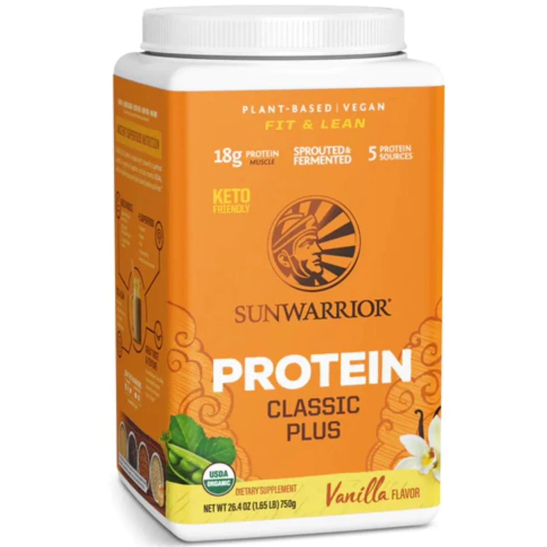 Sun Warrior Protein Classic Plus Protein, Sprouted Brown Rice, Chia, Quinoa, Amaranth, Raw Vegan Fermented Protein - Image 7