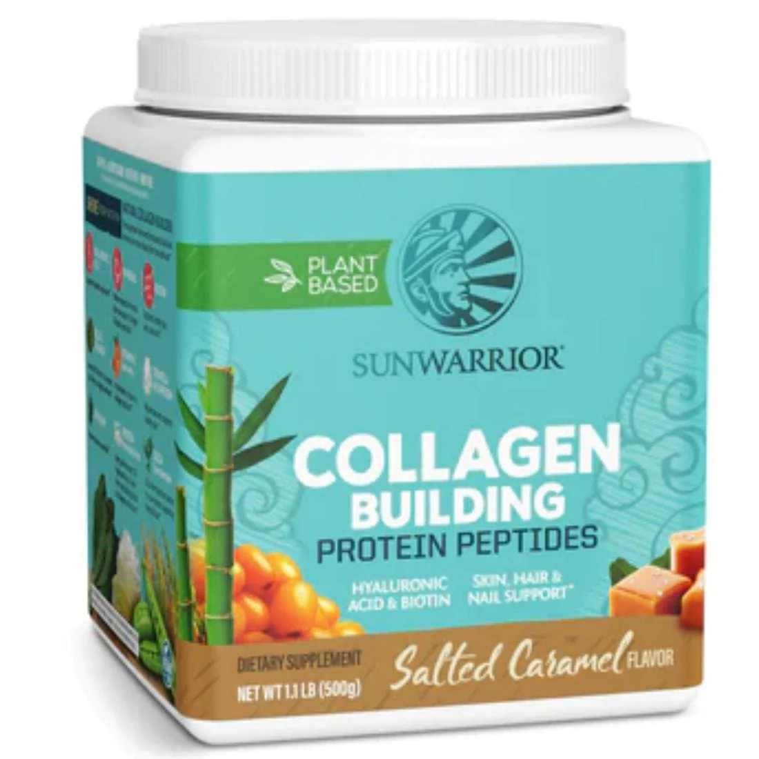 Sun Warrior Collagen Building Protein Peptides, Plant Based with Hair, Skin and Nail Support, 500g - Image 3