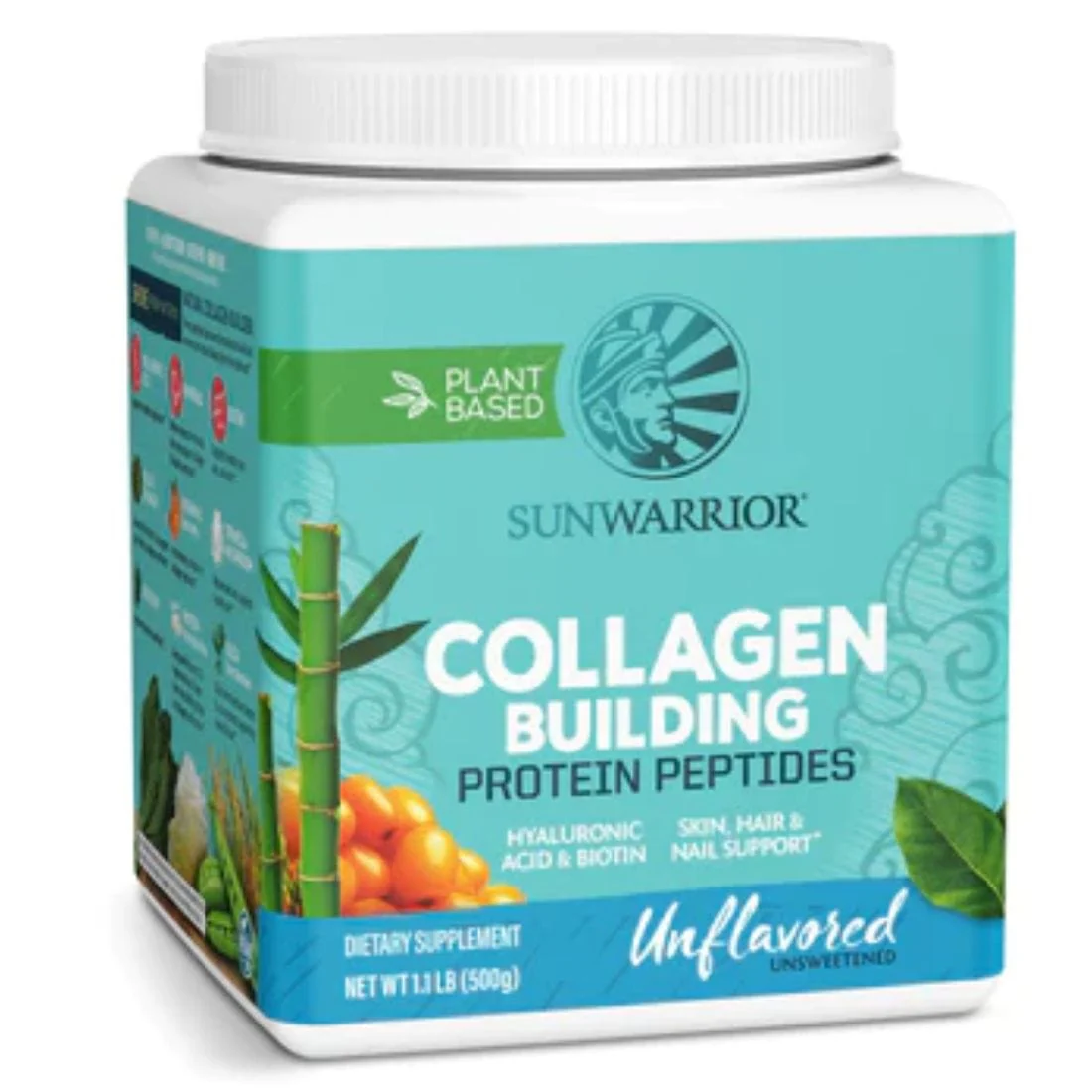 Sun Warrior Collagen Building Protein Peptides, Plant Based with Hair, Skin and Nail Support, 500g - Image 4