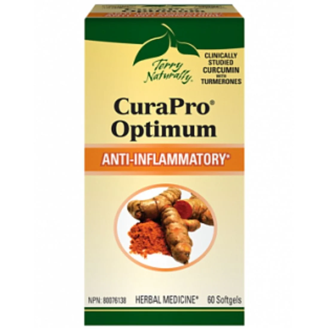 Terry Naturally CuraPro Optimum BCM-95 Curcumin 500mg (Formerly CuraPro 750), 60 Softgels