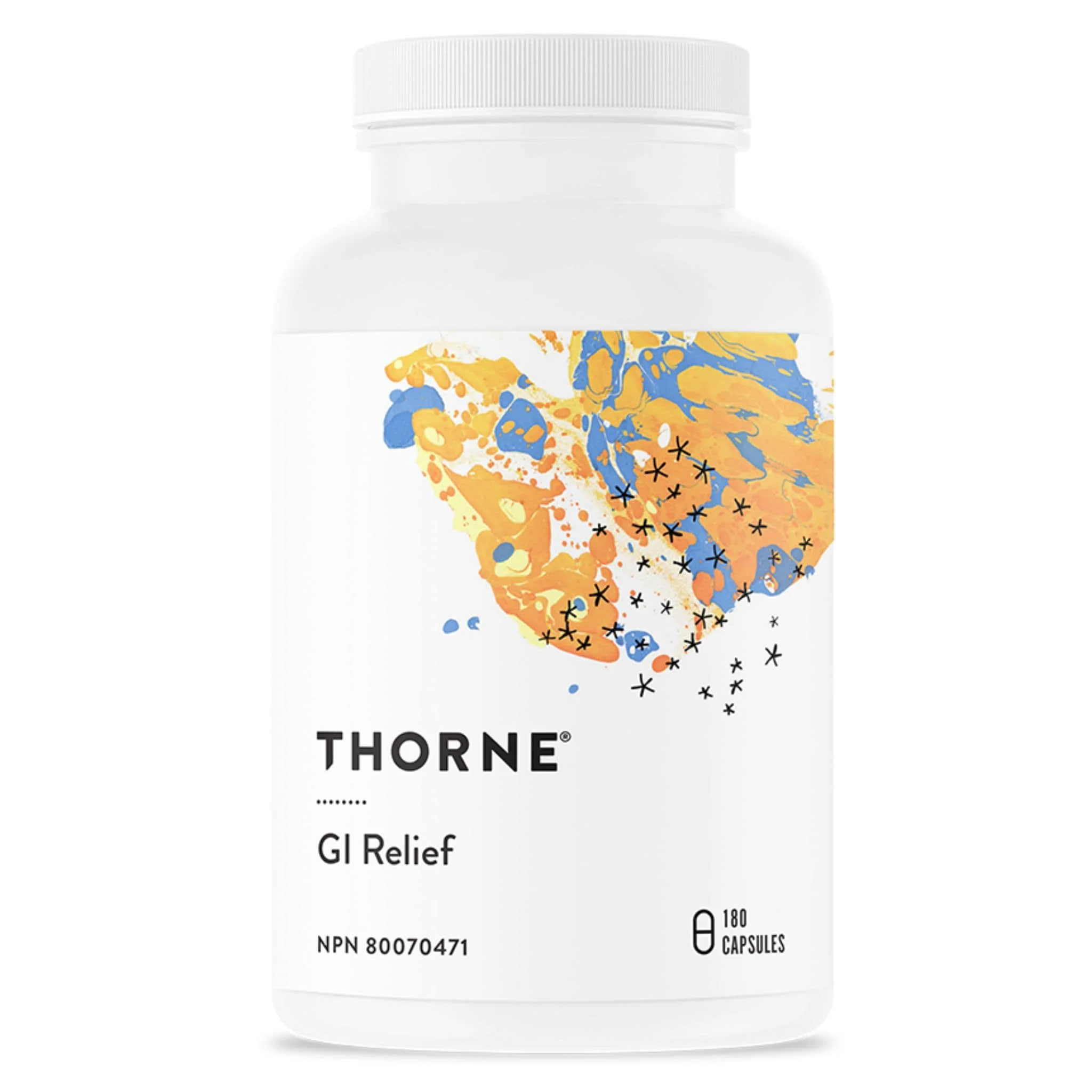 Thorne GI Relief, Helps to Ease Digestive Discomfort, 180 Capsules