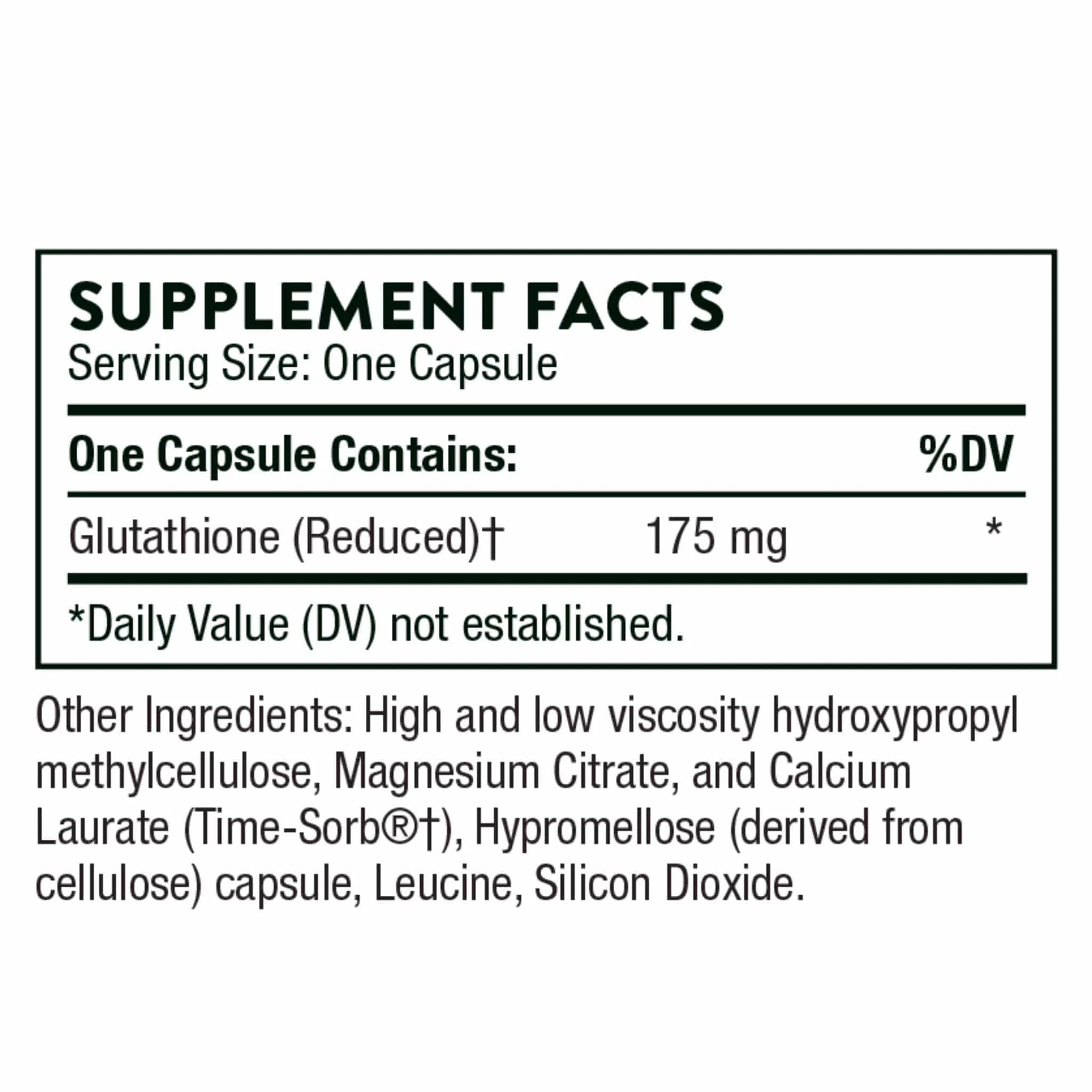 Thorne Glutathione-SR, Antioxidant Support for the Liver, Brain, Heart, Lung, and Eyes, 60 Capsules - Image 3