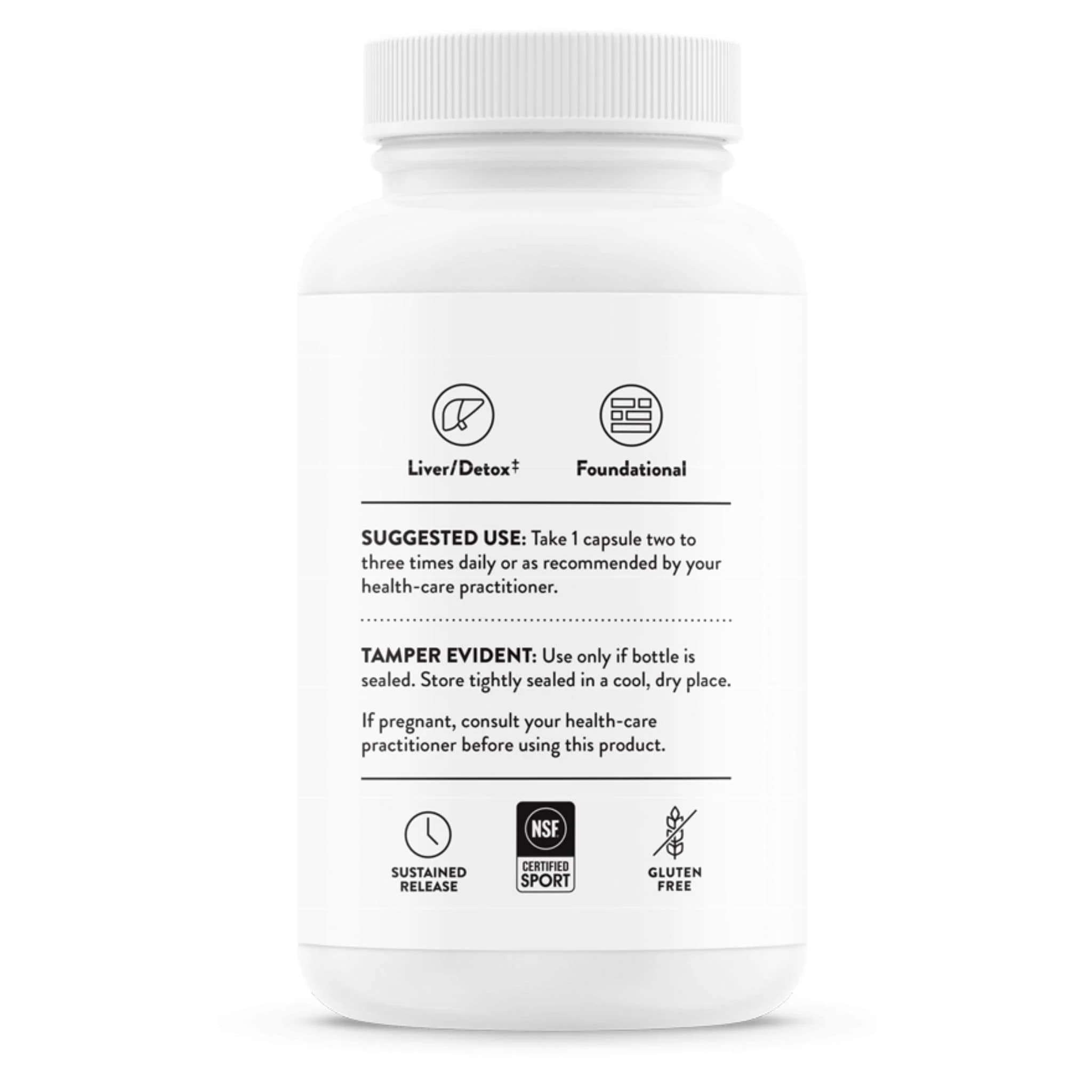 Thorne Glutathione-SR, Antioxidant Support for the Liver, Brain, Heart, Lung, and Eyes, 60 Capsules - Image 4