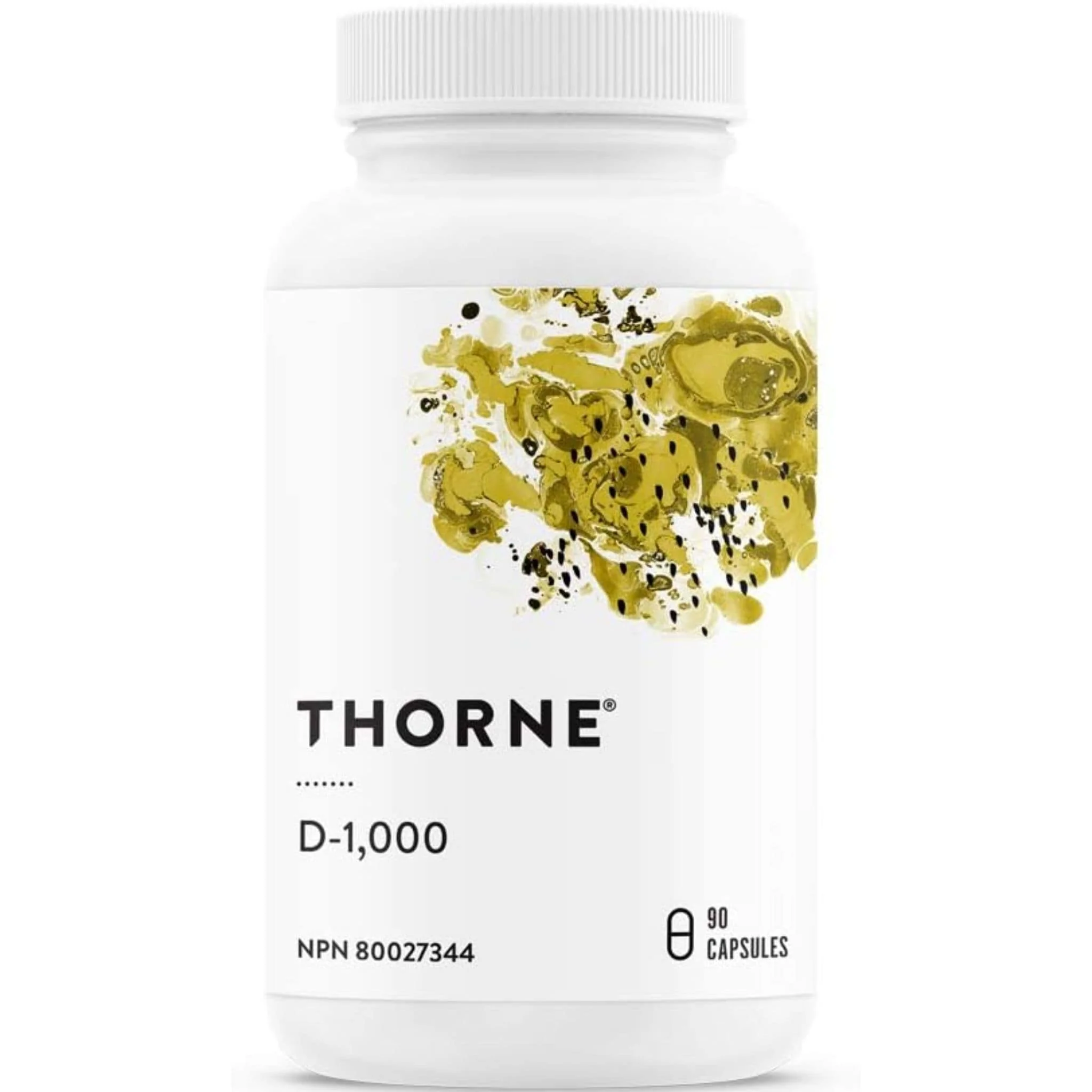 Thorne D-1000 Vitamin D3 1000IU, 90 Capsules