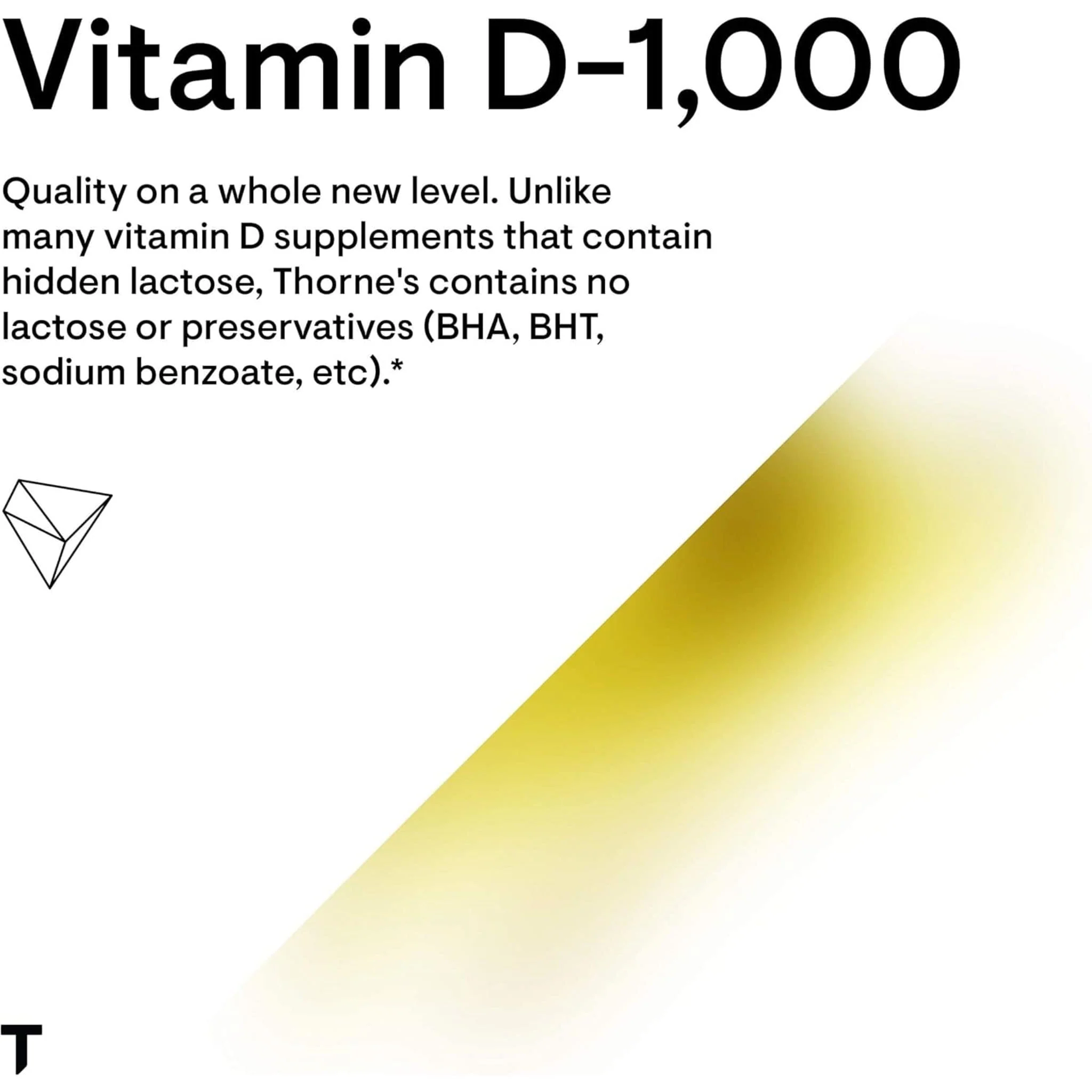 Thorne D-1000 Vitamin D3 1000IU, 90 Capsules - Image 3