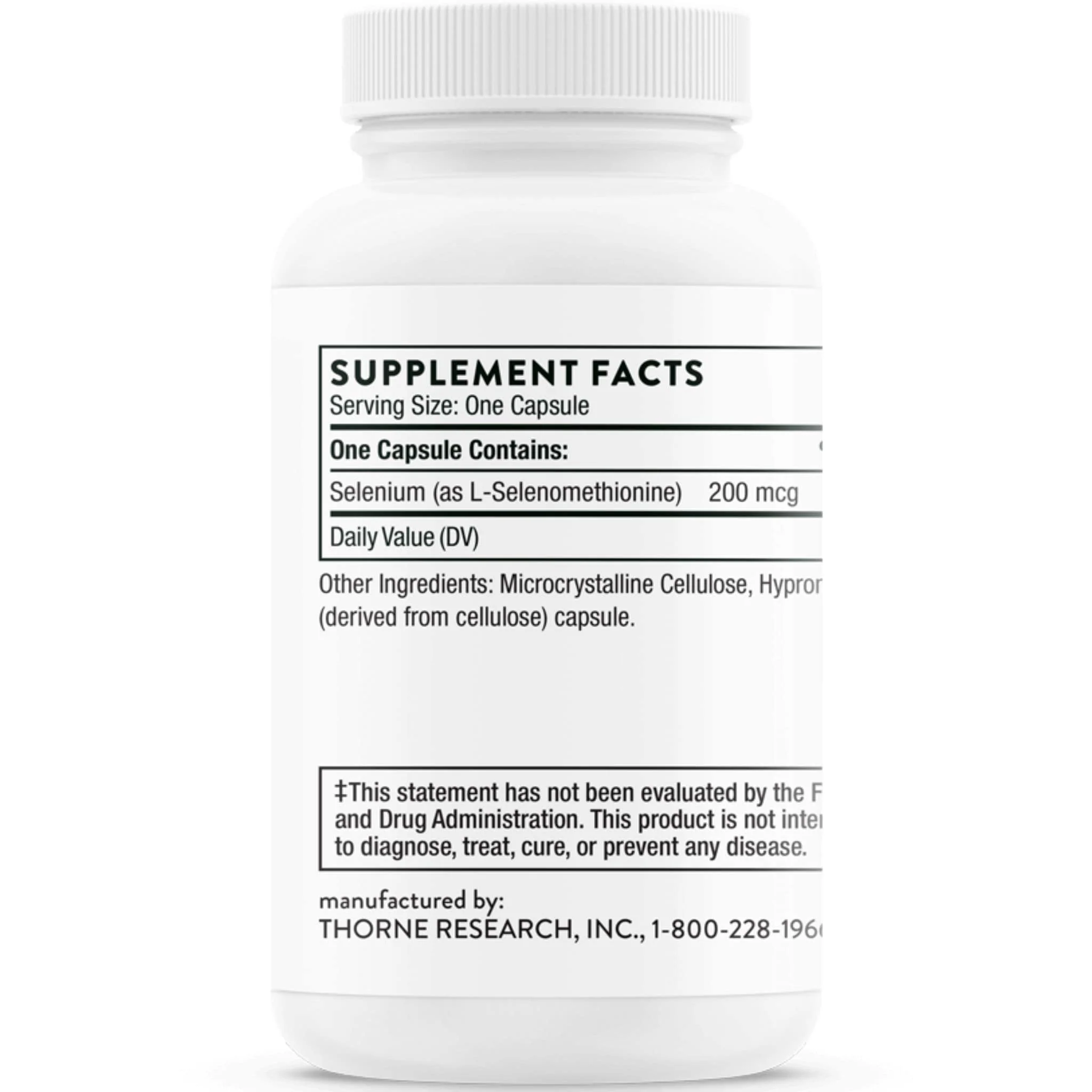 Thorne Selenium (Formerly Selenomethionine), 60 Capsules - Image 2