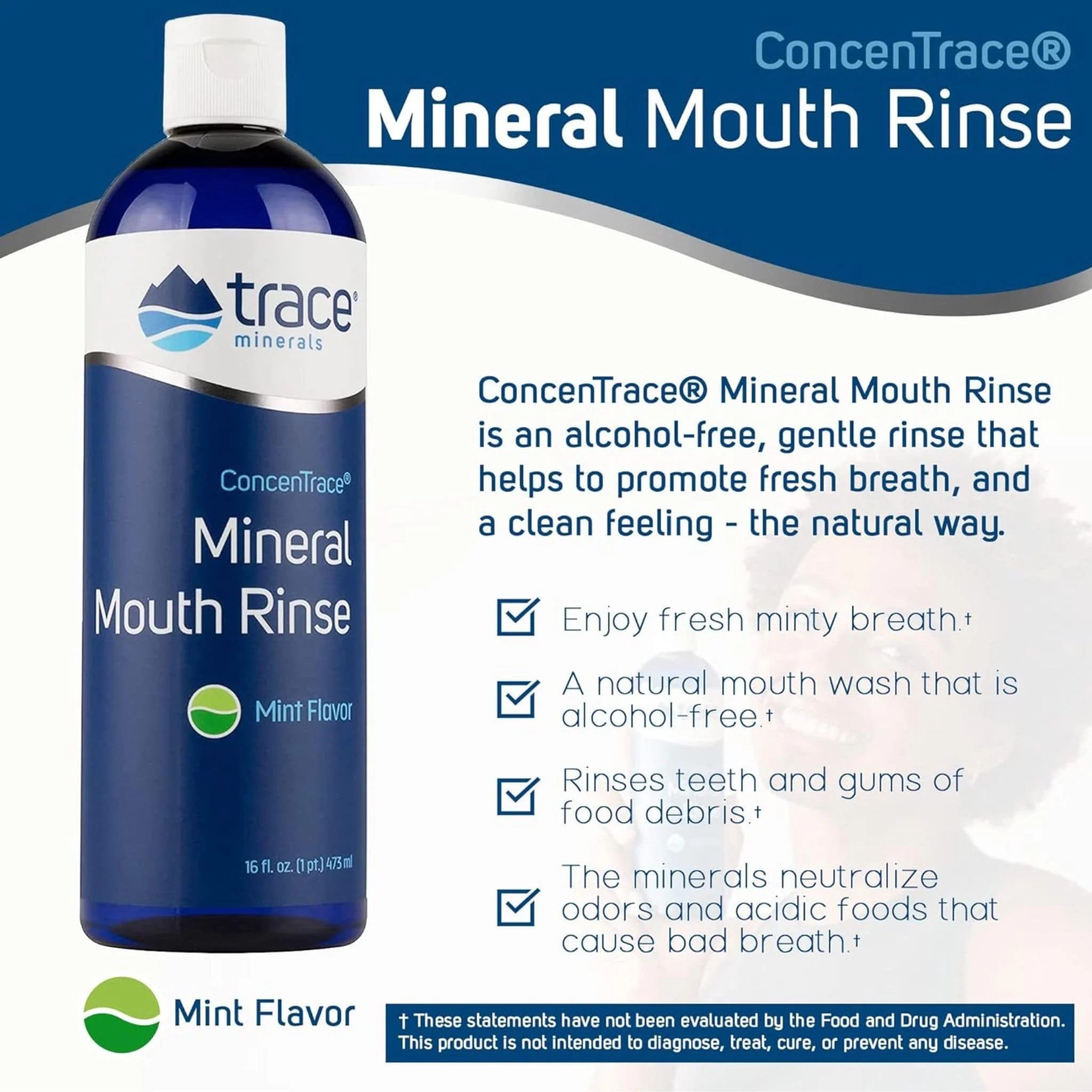 Trace Minerals Mineral Mouth Rinse, 473ml - Image 3