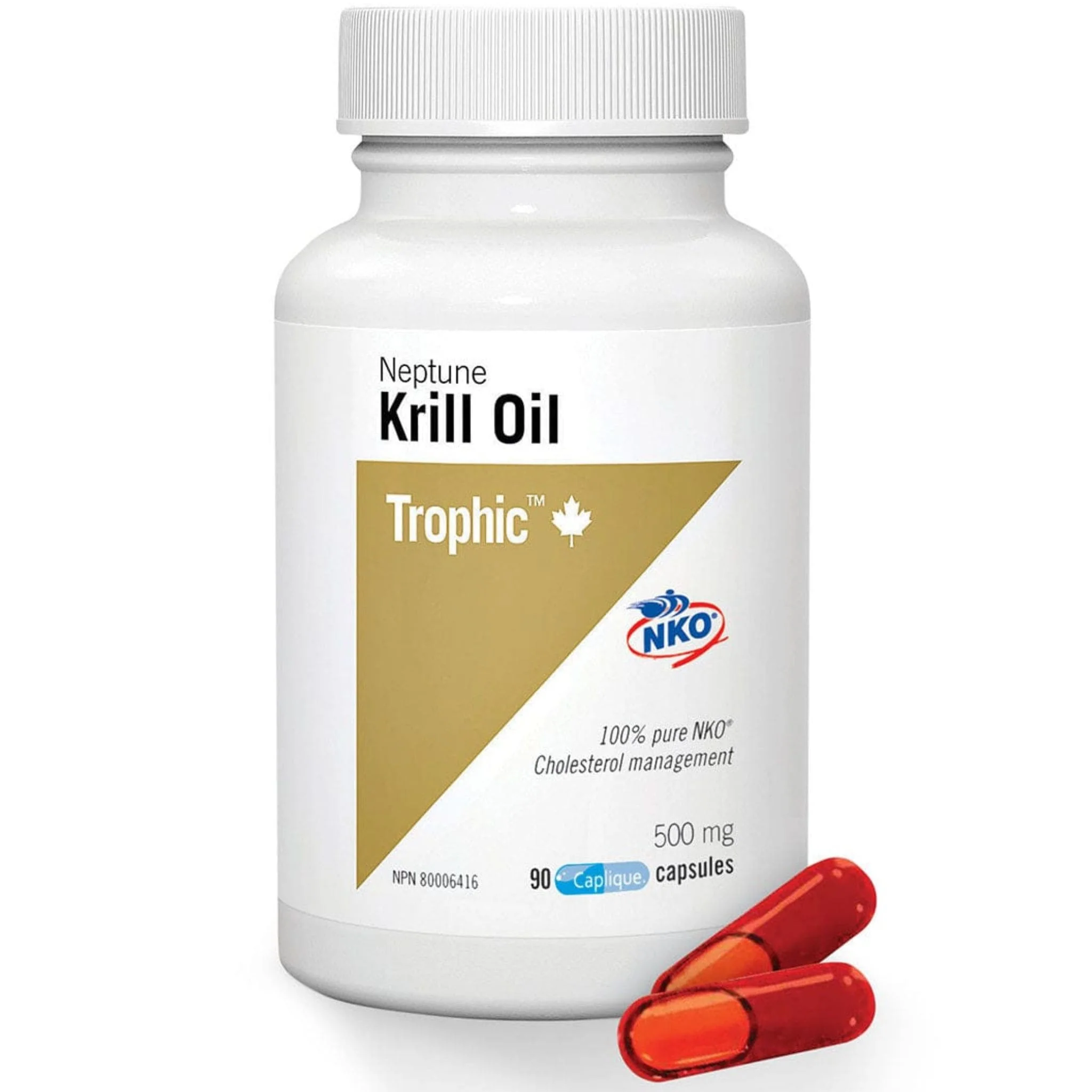 Trophic Neptune Krill Oil 500mg (100% Pure NKO) - Image 3