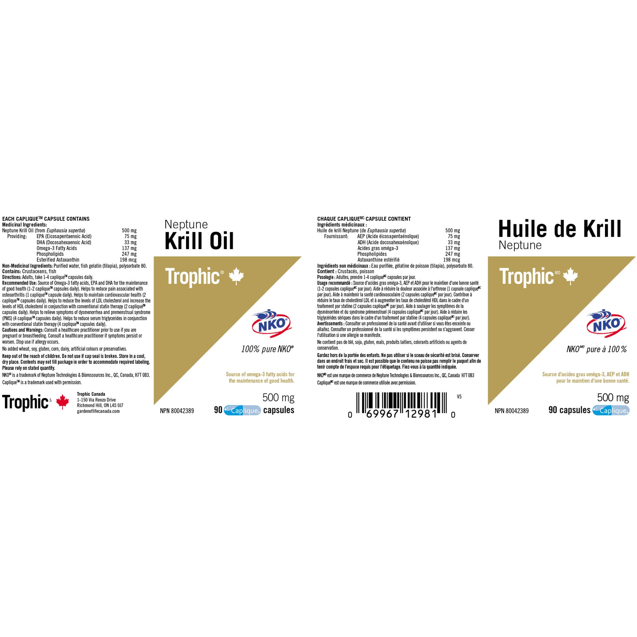 Trophic Neptune Krill Oil 500mg (100% Pure NKO) - Image 4