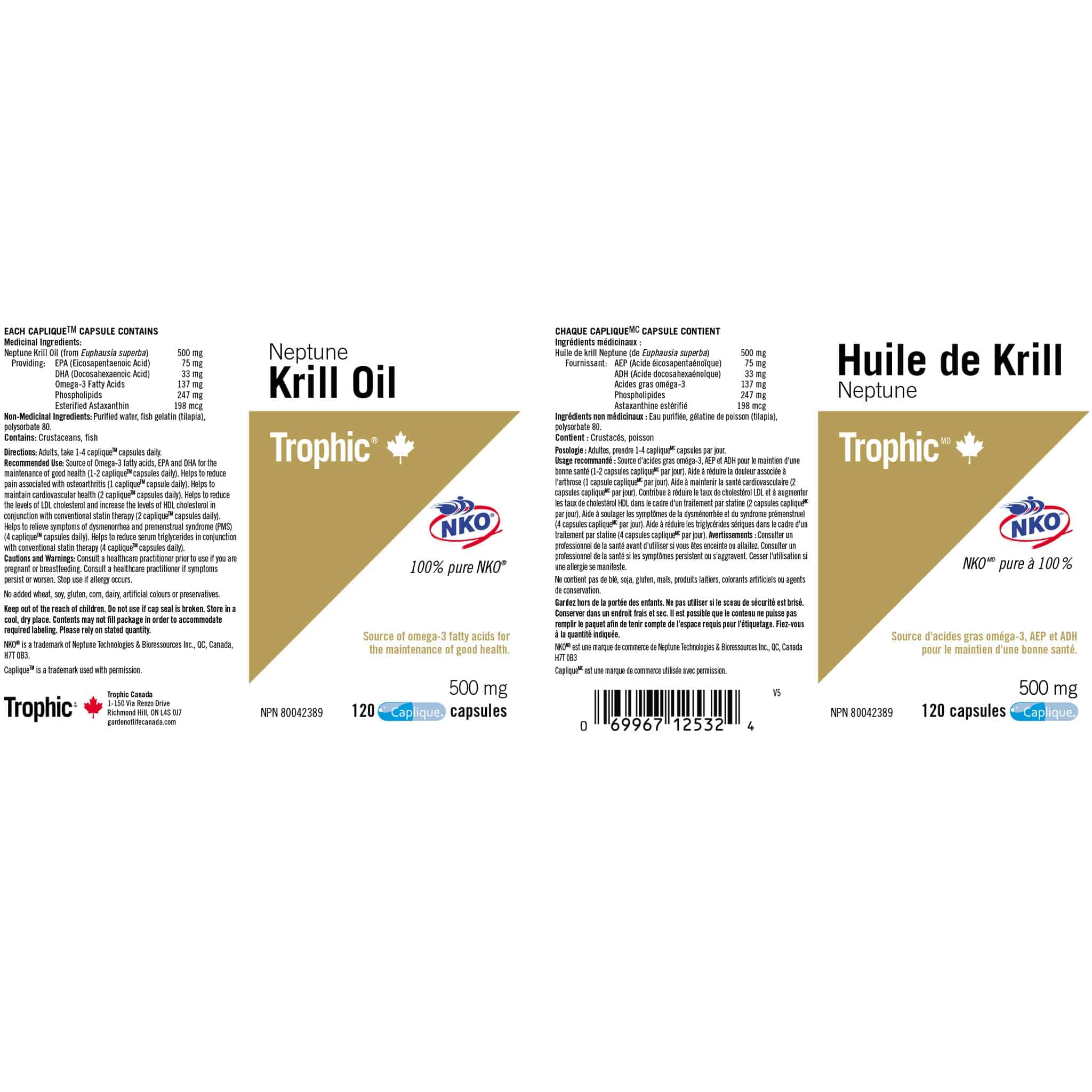 Trophic Neptune Krill Oil 500mg (100% Pure NKO) - Image 6