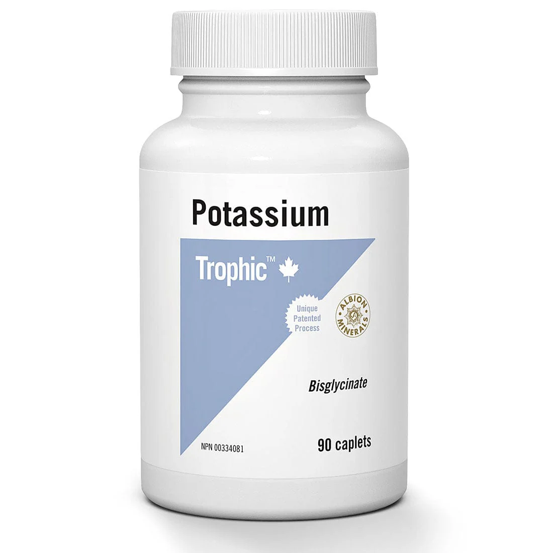 Trophic Potassium, Amino Acid Chelate, 99mg, 90 Caplets