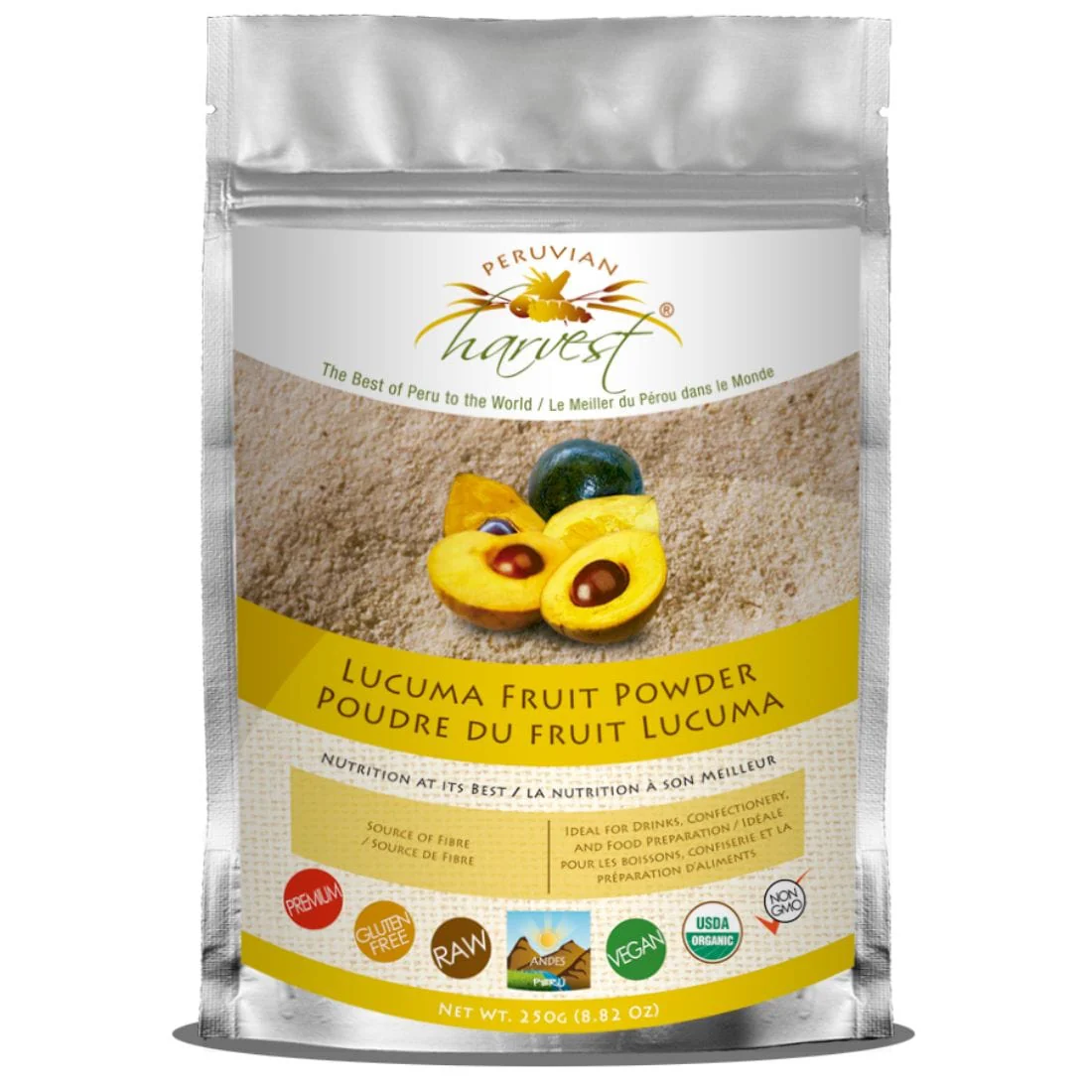 Uhtco Peruvian Harvest Organic Lucuma Fruit Powder, 250g