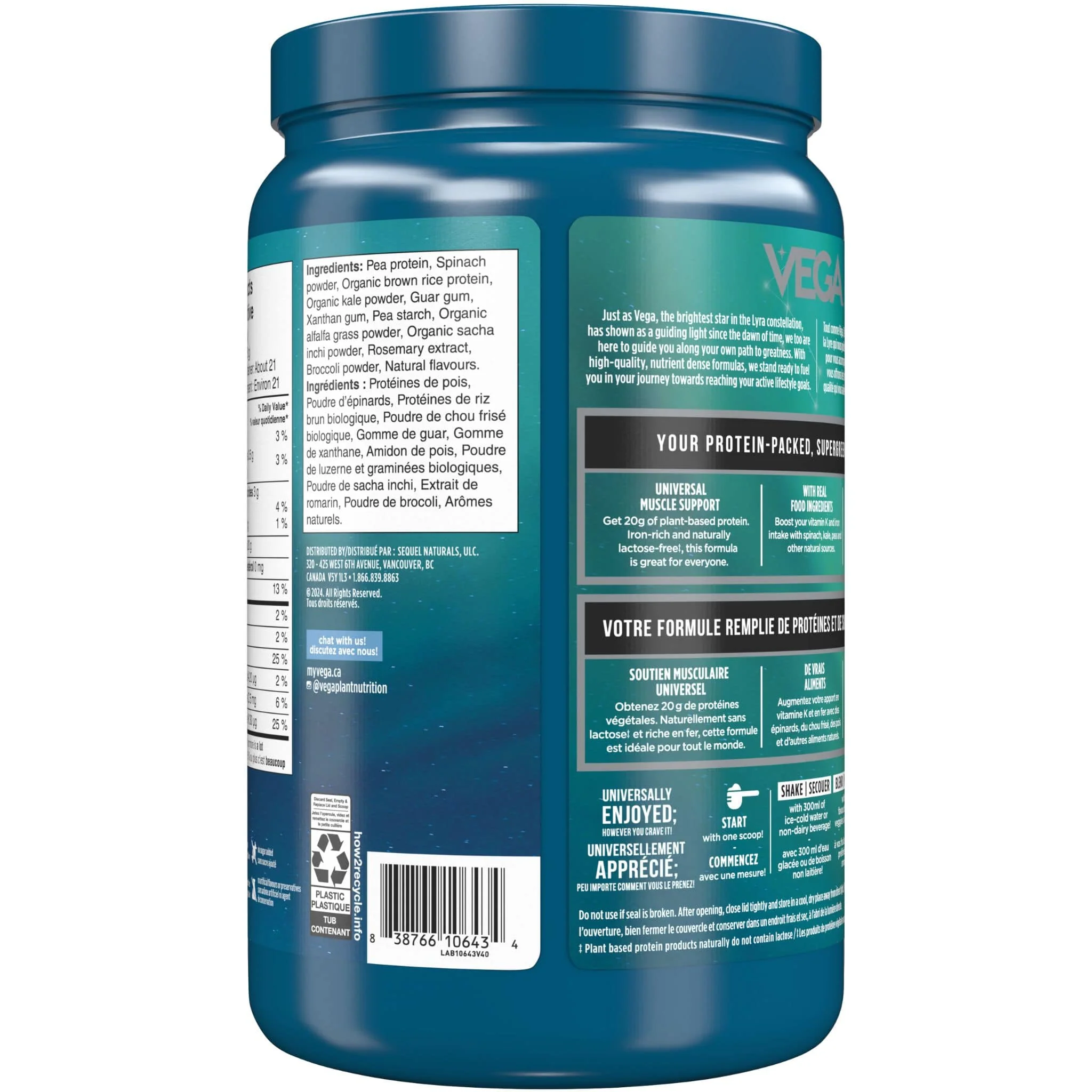 Vega Protein & SuperGreens Protein Powder, 20g Plant-based Protein, Nutritious Greens, No Added Sugar - Image 11