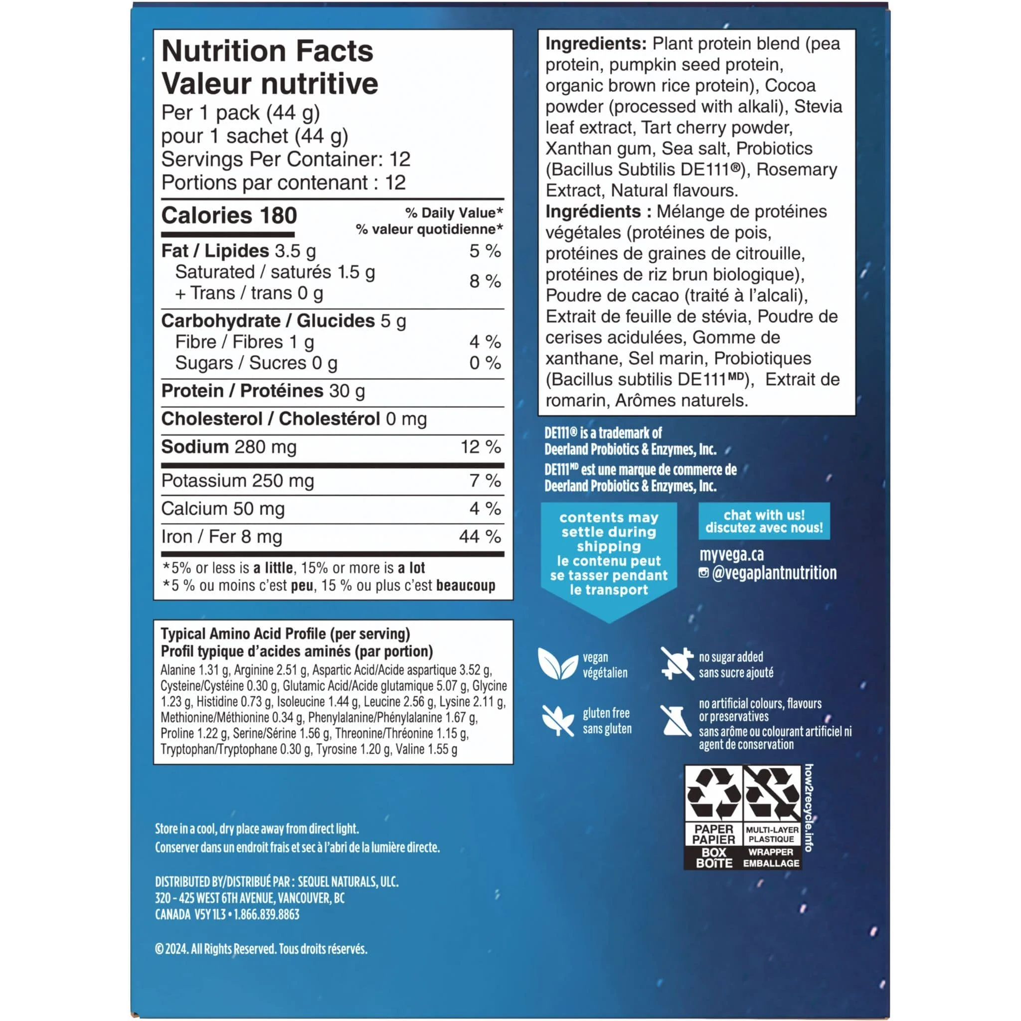 Vega Sport Protein Powder, Plant-Based Protein Powder, 30g Protein, 5g BCAA, 5g Glutamine, 1 Billion Probiotics - Image 34