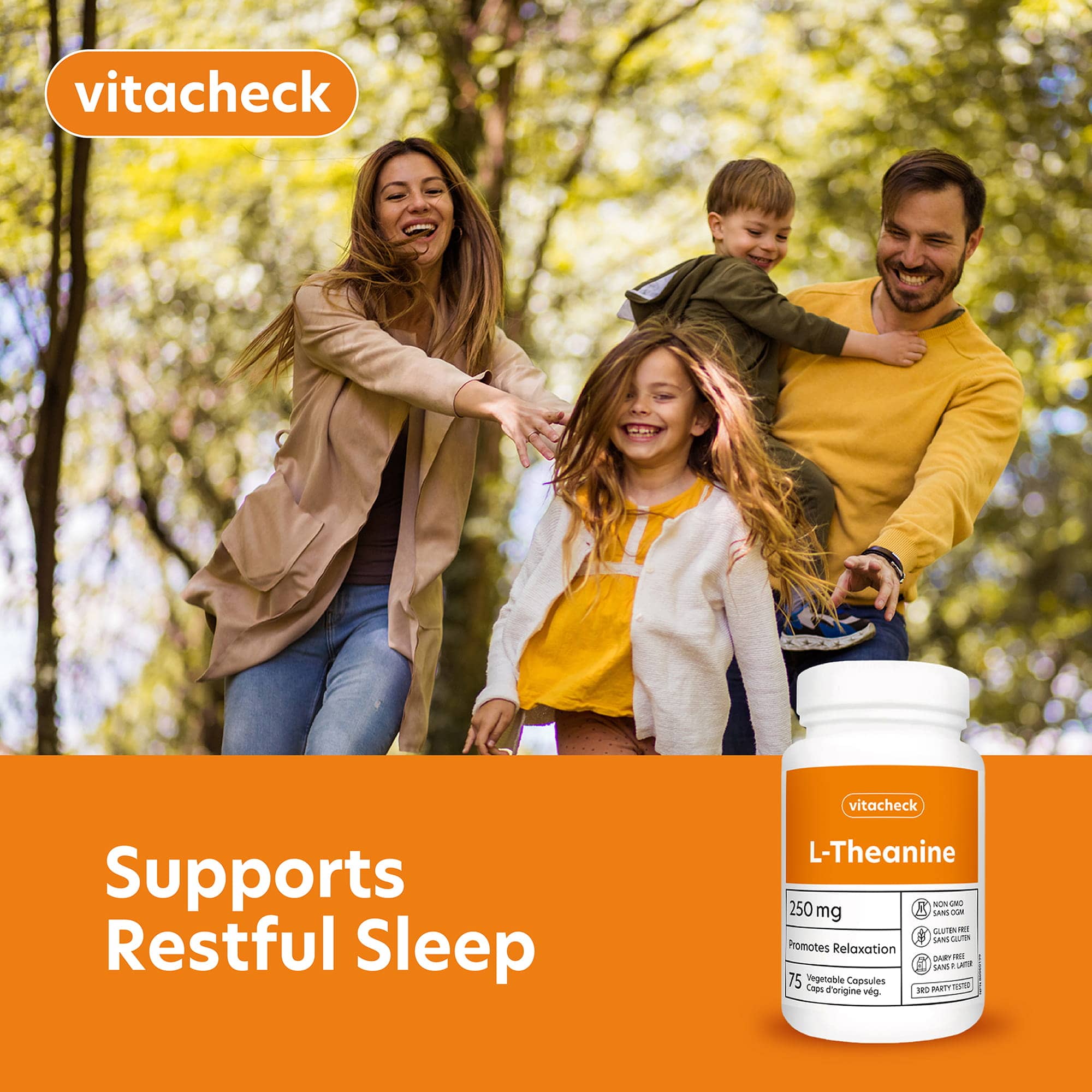 Vitacheck L-Theanine 250mg, Supports Relaxation, Restful Sleep, Non-Drowsy, Enhance Mood, Concentration and Focus, 75 Vegetable Capsules CLEARANCE 30% Off Expiry 3/28 Final Sale - Image 8
