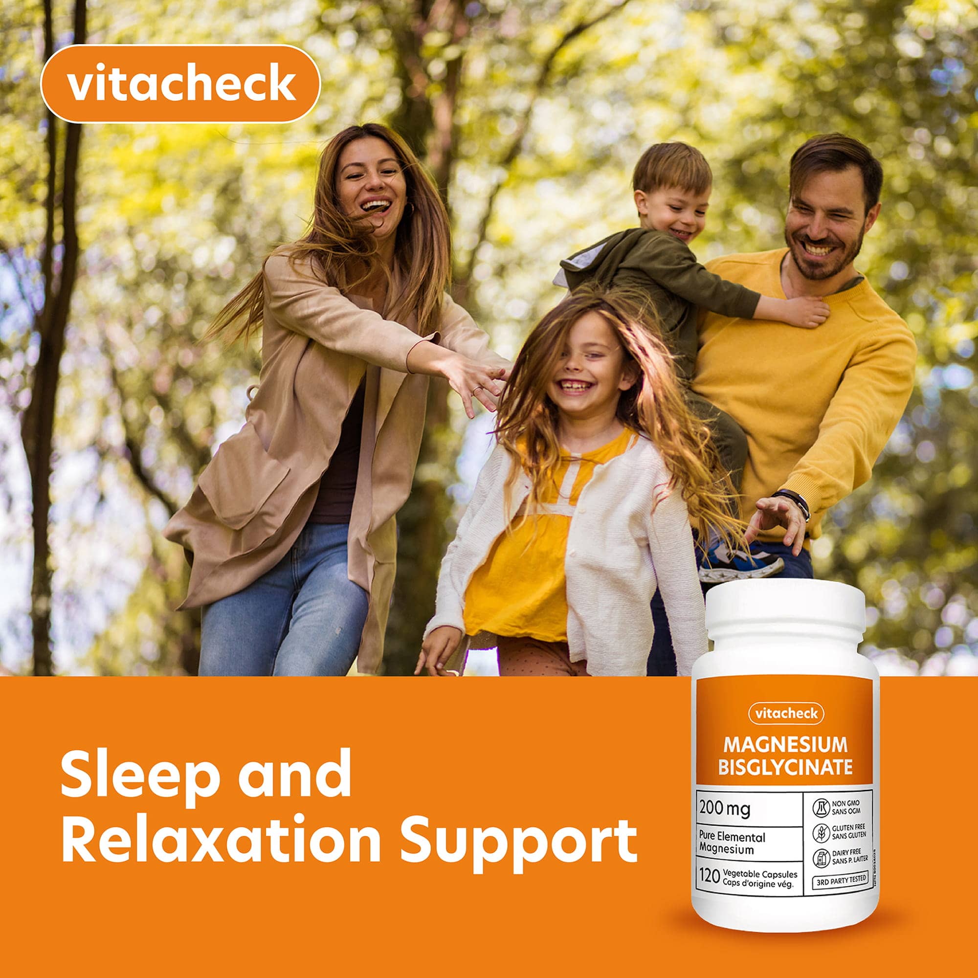 Vitacheck Magnesium Bisglycinate 200mg, Pure Elemental Magnesium, Highly Absorbable, Gentle On Bowels, Sleep Support, Muscle Recovery, Bone Health, 120 Vegetable Capsules - Image 7