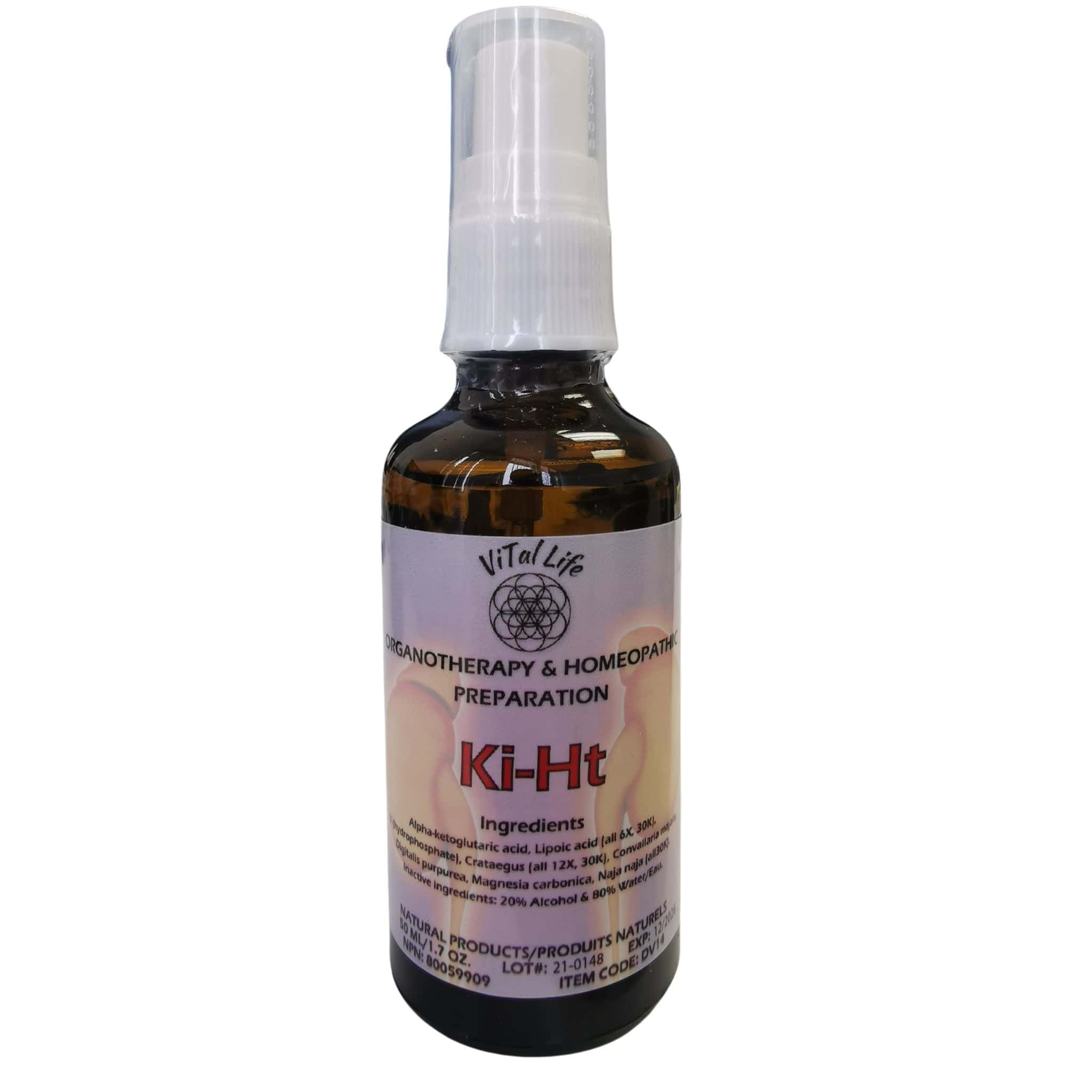Vital Life Ki-HT, Homeopathic Tincture for Cardiovascular and Kidney Health Support, 50ml