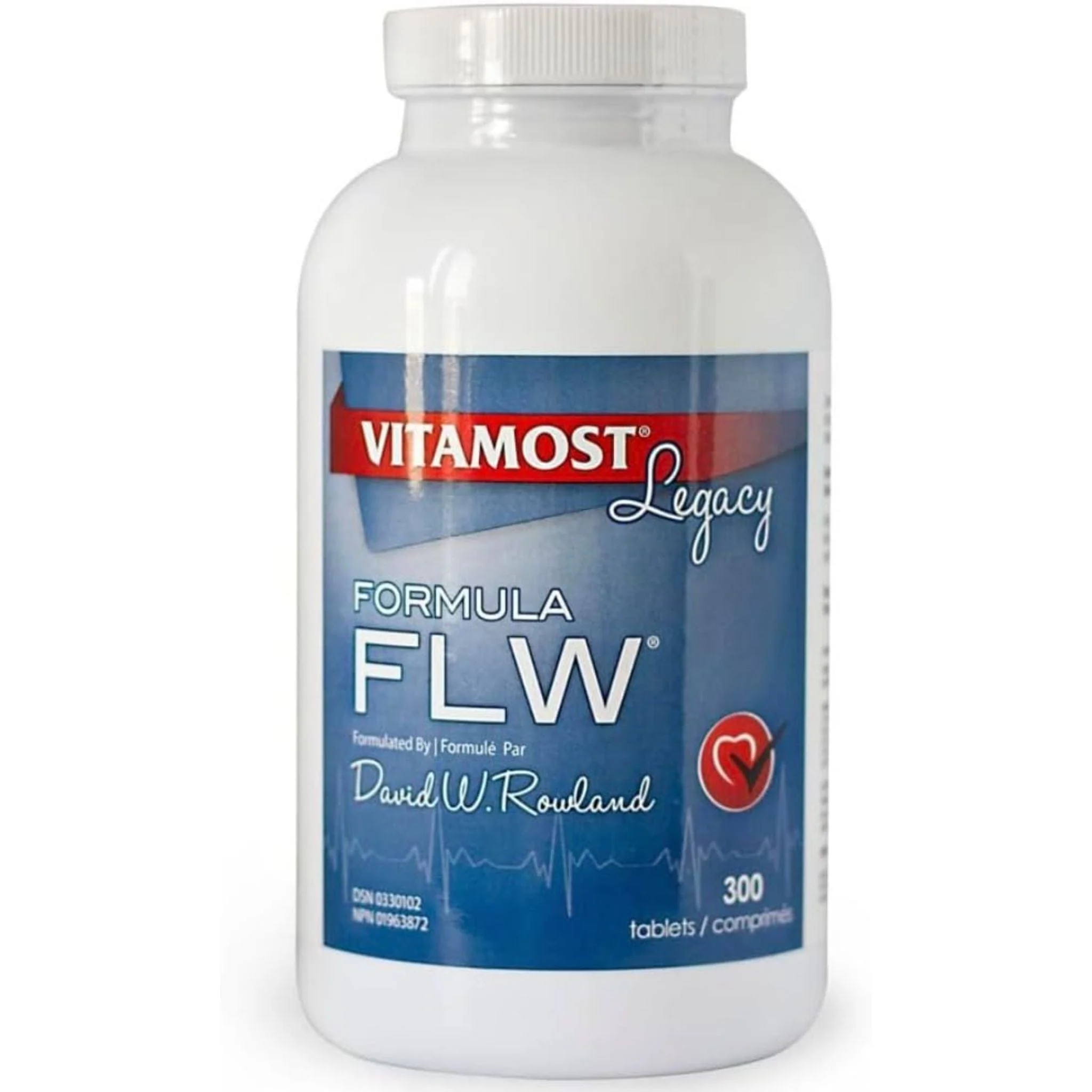 Vitamost FLW Formula, Dr. Rowland Formulated to Help Clear Away Arterial Plaque, 300 Tablets