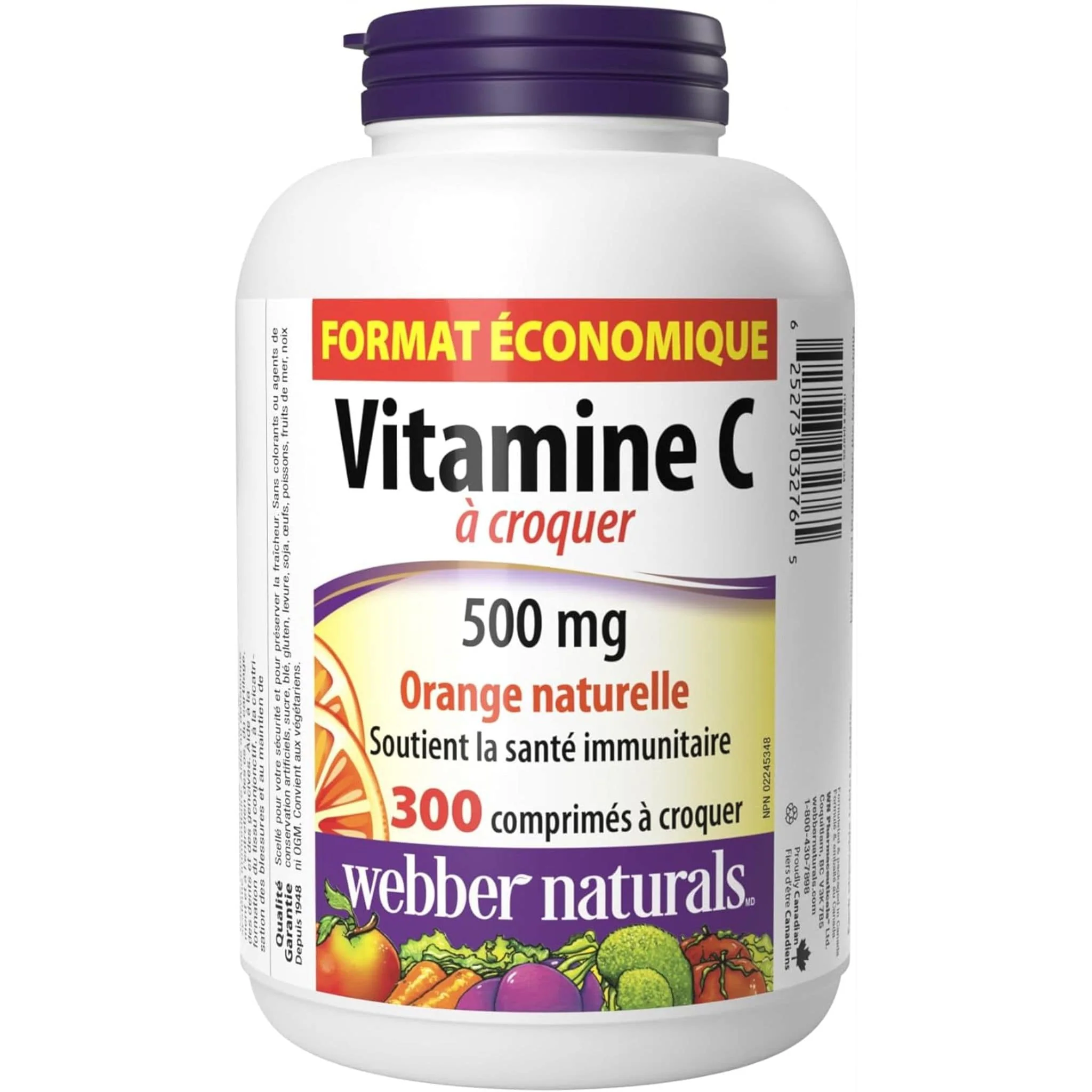Webber Naturals Chewable Vitamin C 500mg Tablets, Delicious Flavour - Image 12