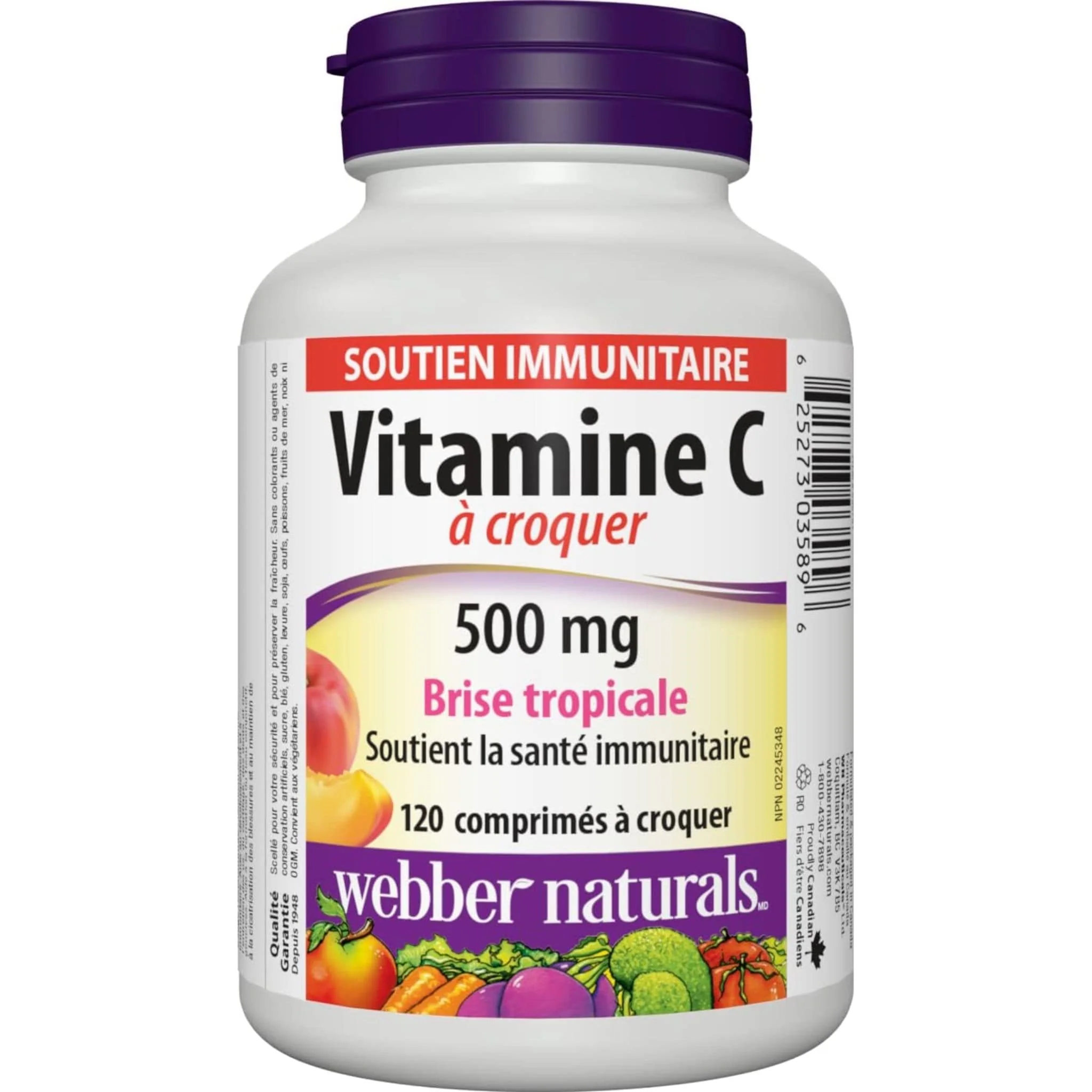 Webber Naturals Chewable Vitamin C 500mg Tablets, Delicious Flavour - Image 17