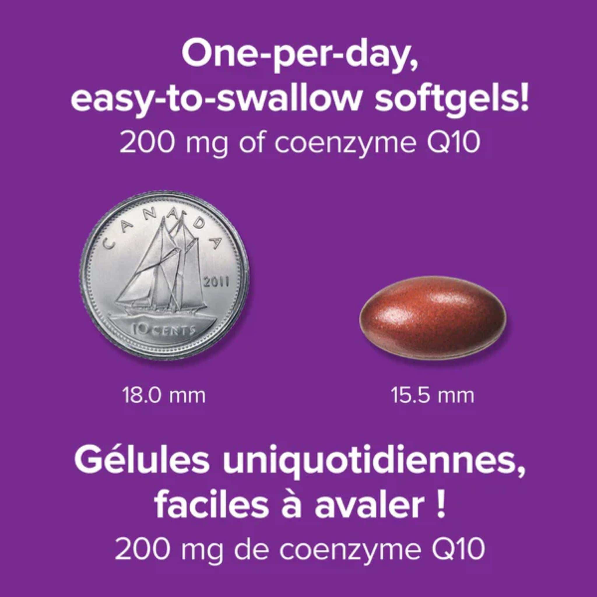 Webber Naturals Coenzyme Q10 200mg, BONUS SIZE, 100% More, 60 Softgels - Image 3
