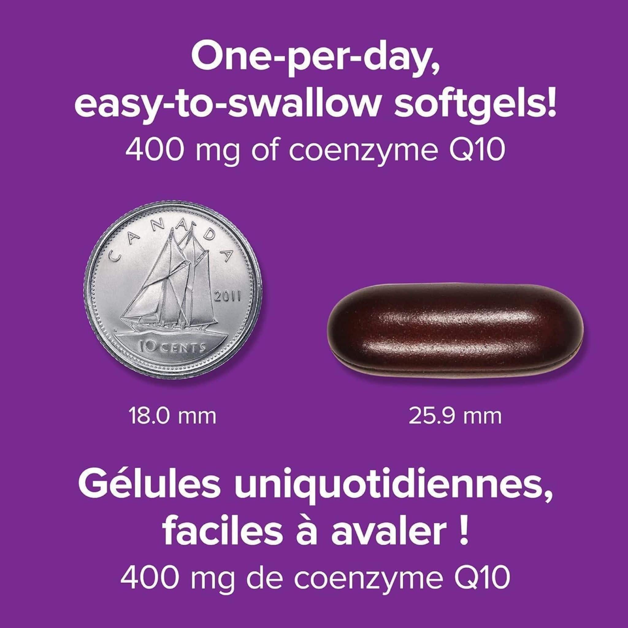 Webber Naturals Coenzyme Q10 400mg, Ultra Strength, BONUS SIZE, 100% More, 60 Softgels - Image 6