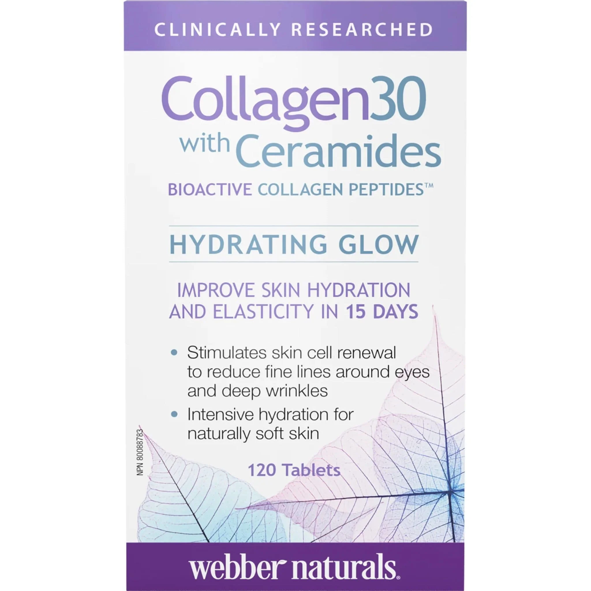 Webber Naturals Collagen30 with Ceramides, 120 Tablets