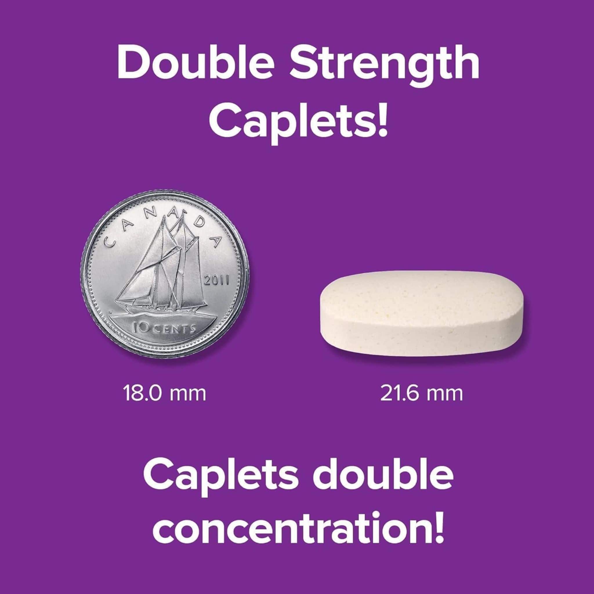 Webber Naturals Glucosamine Chondroitin Complex, Double Strength, 500mg/400mg, 140 Caplets - Image 5