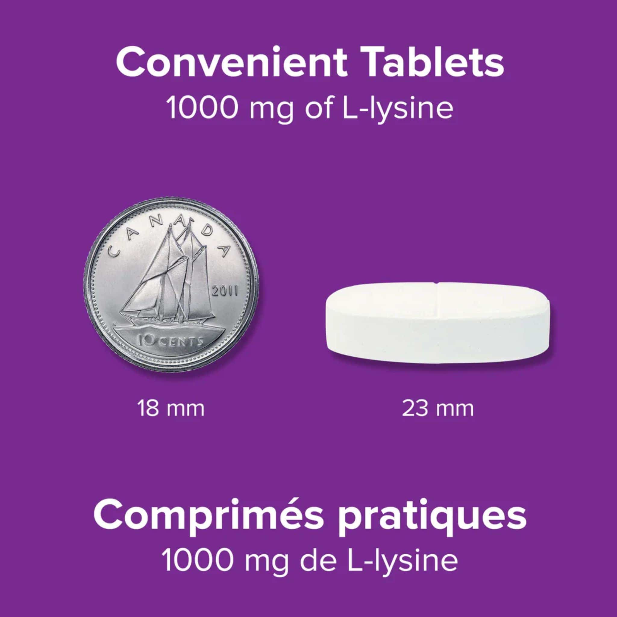 Webber Naturals L-Lysine 1000mg, 60 Tablets - Image 4