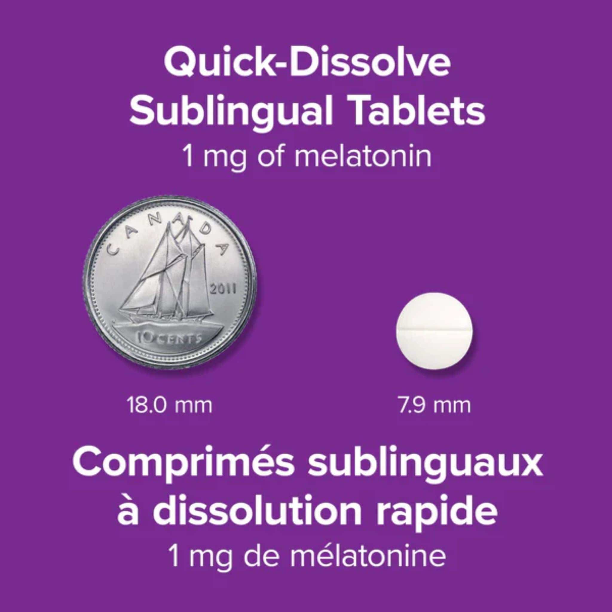 Webber Naturals Melatonin 1mg, Quick Dissolving, 90 Sublingual Tablets - Image 5