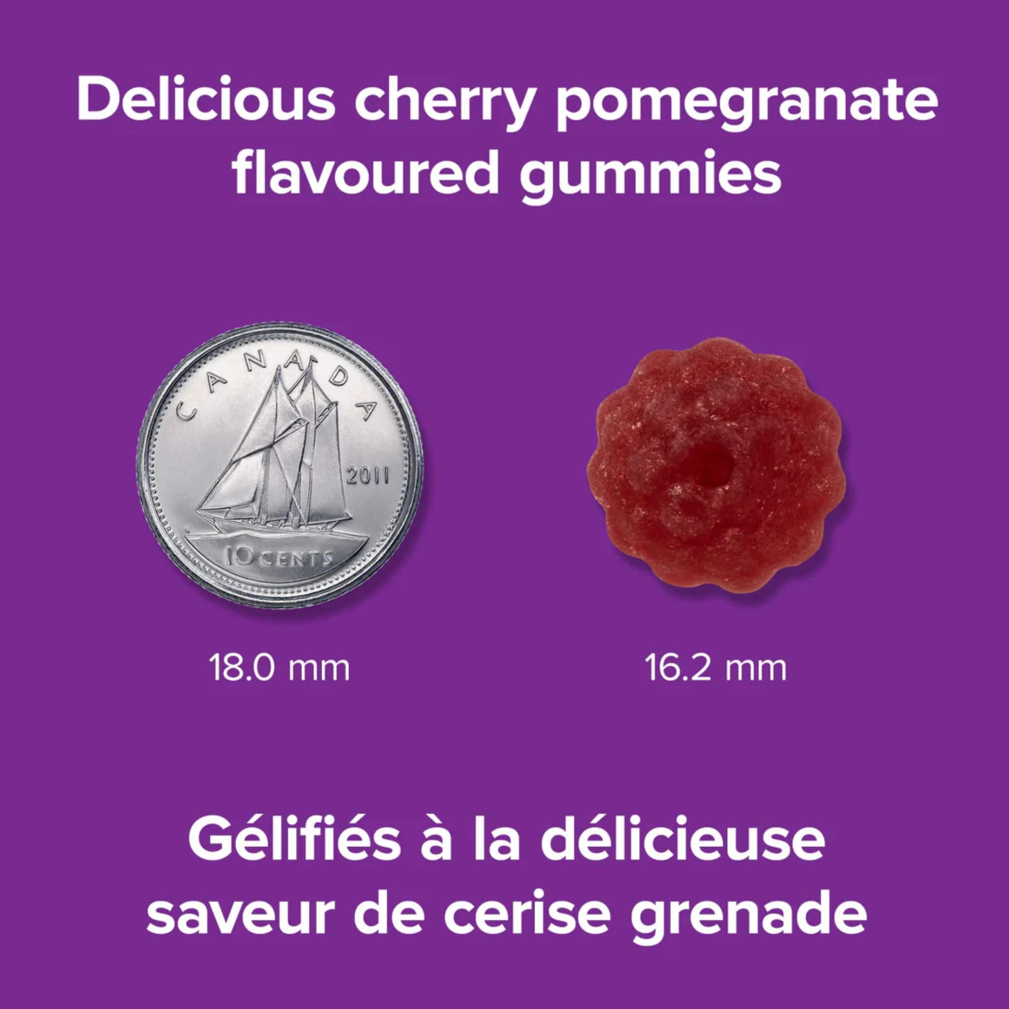 Webber Naturals Melatonin Gummies 5mg, Cherry Pomegranate Flavour, 90 Gummies - Image 4