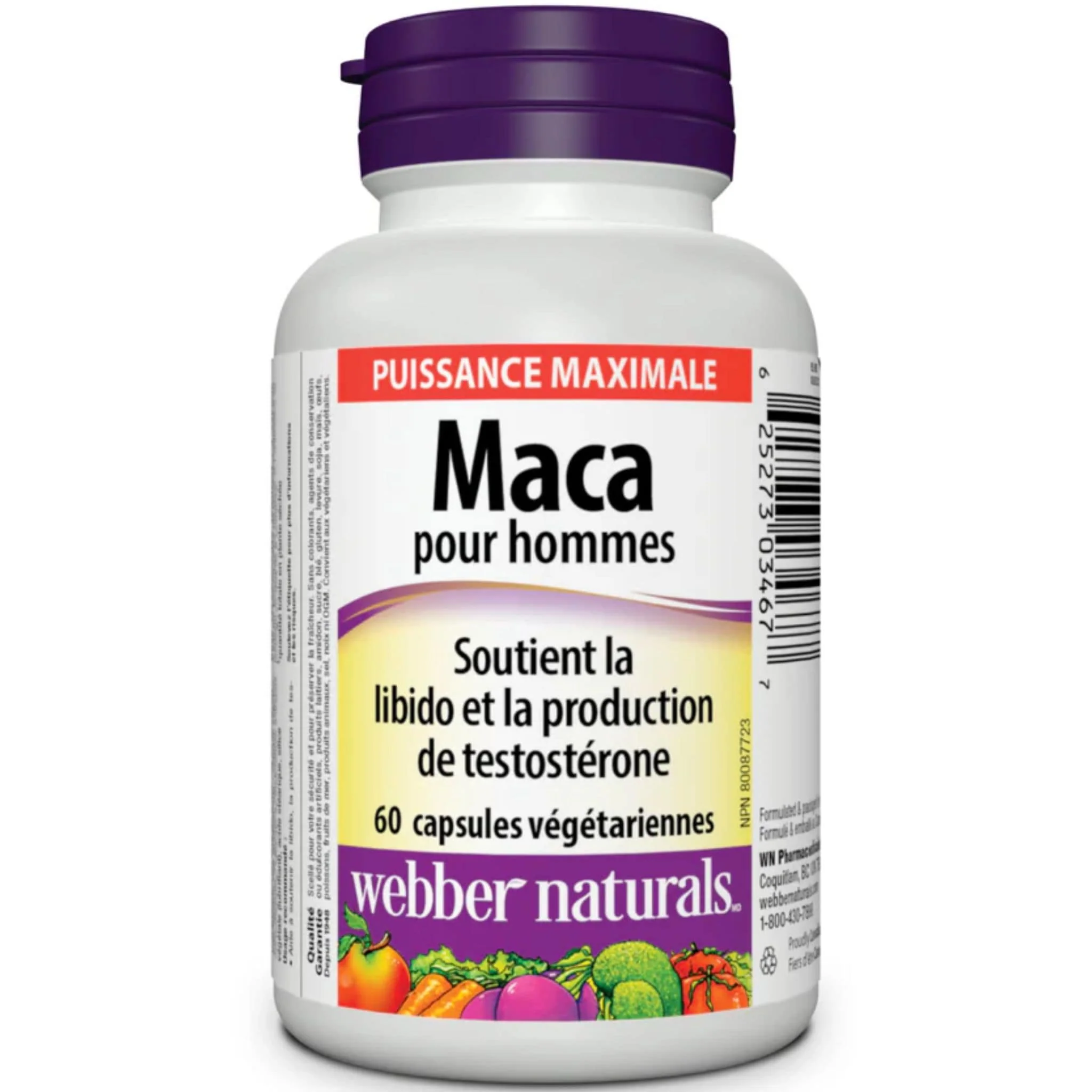 Webber Naturals Mens Maca, 60 Vegetable Capsules - Image 2