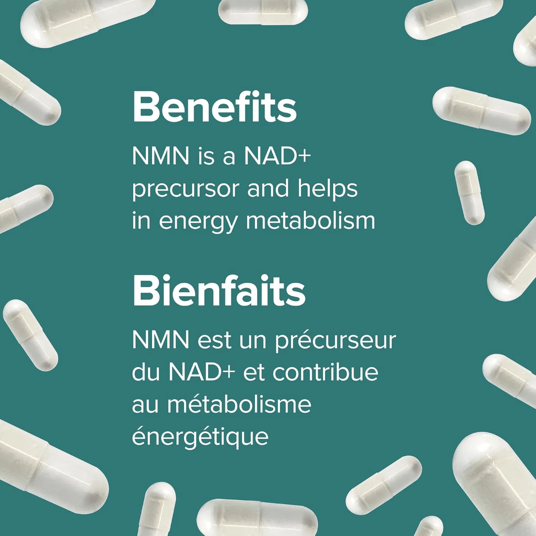 Webber Naturals NMN Nicotinamide Mononucleotide 500mg, One Per Day, NAD+ Support, 30 Vegetable Capsules 30 Vegetable Capsules - Image 2