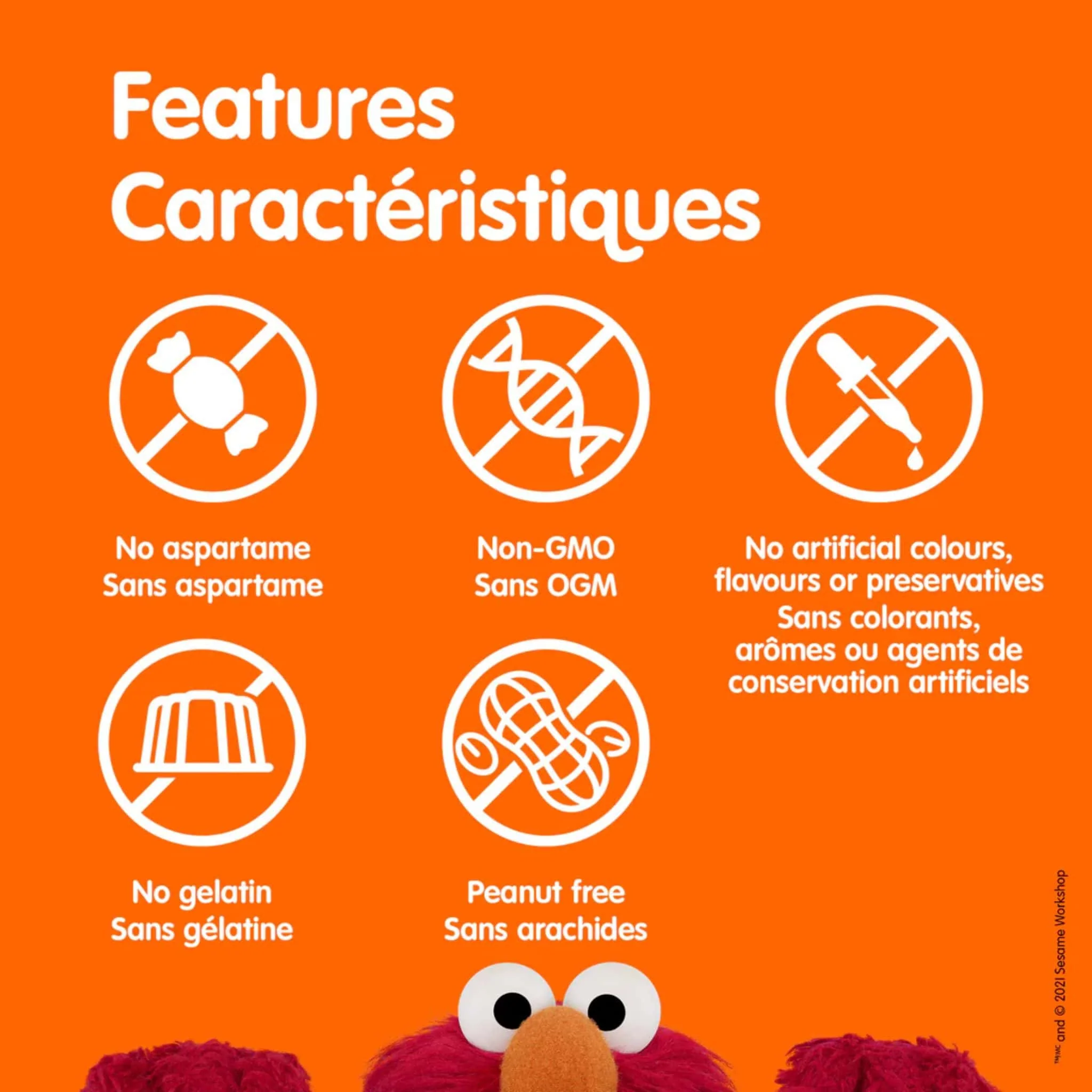 Webber Naturals Sesame Street Vitamin C Gummy 125mg, Orange, Peach, Lemon, 180 Gummies - Image 5