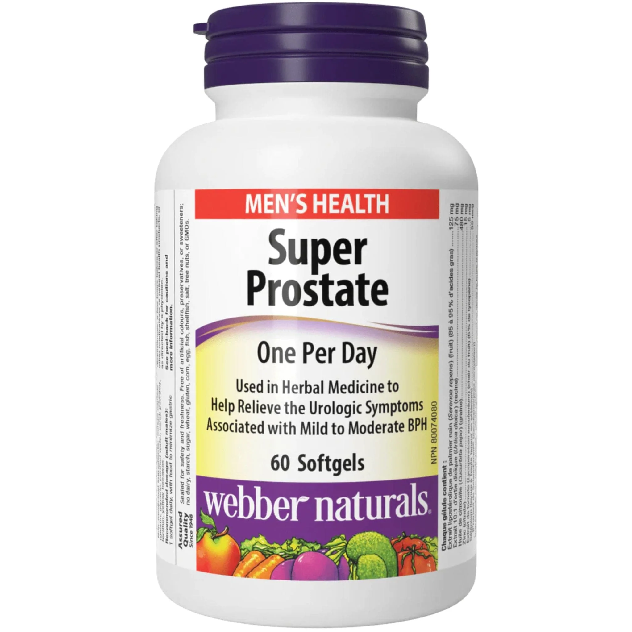Webber Naturals Super Prostate with Lycopene and Zinc, 60 Softgels
