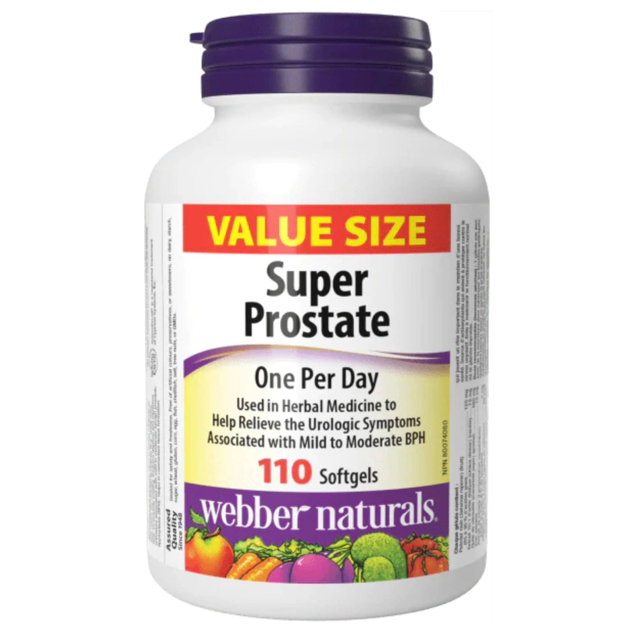 Webber Naturals Super Prostate with Lycopene and Zinc, 60 Softgels - Image 2